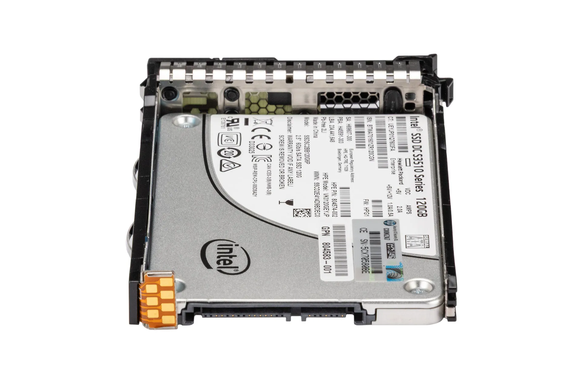HPE 120GB 6G SATA SSD, 2.5 Zoll SFF Festplatte für Server, SC RI
