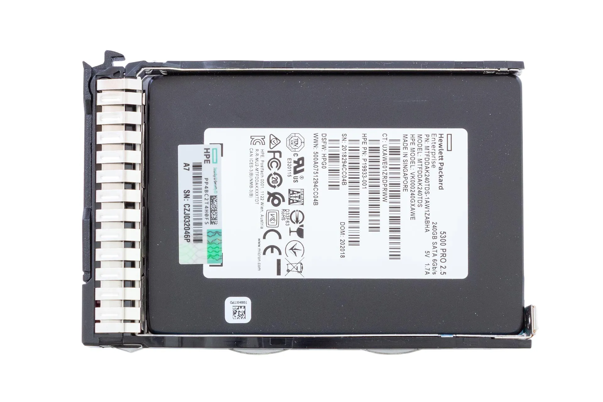 HPE SSD 240GB 6G SATA 2.5" RI SC