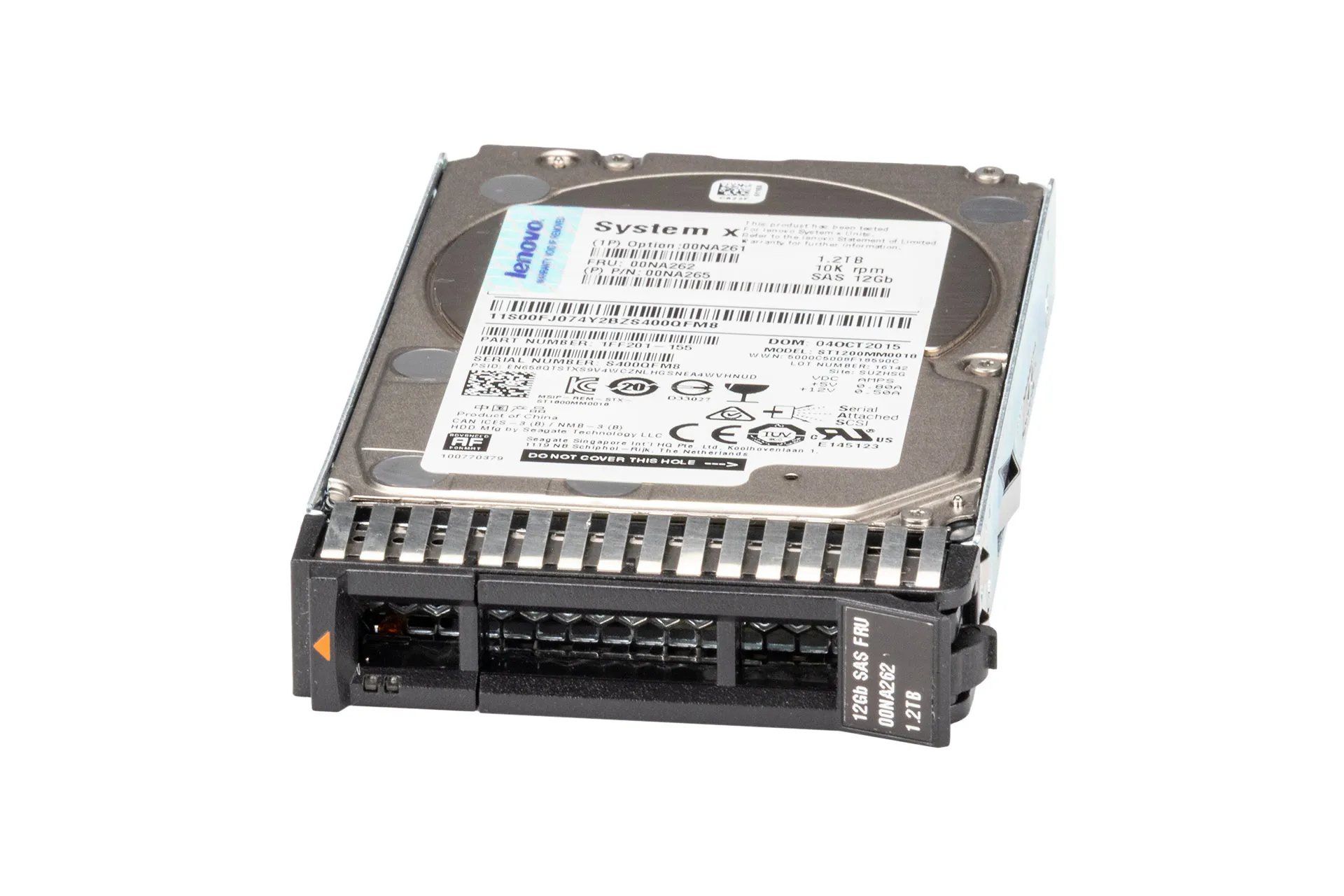 Lenovo 1.2TB 12G SAS HDD 10k, 2.5 Zoll SFF Festplatte für Server