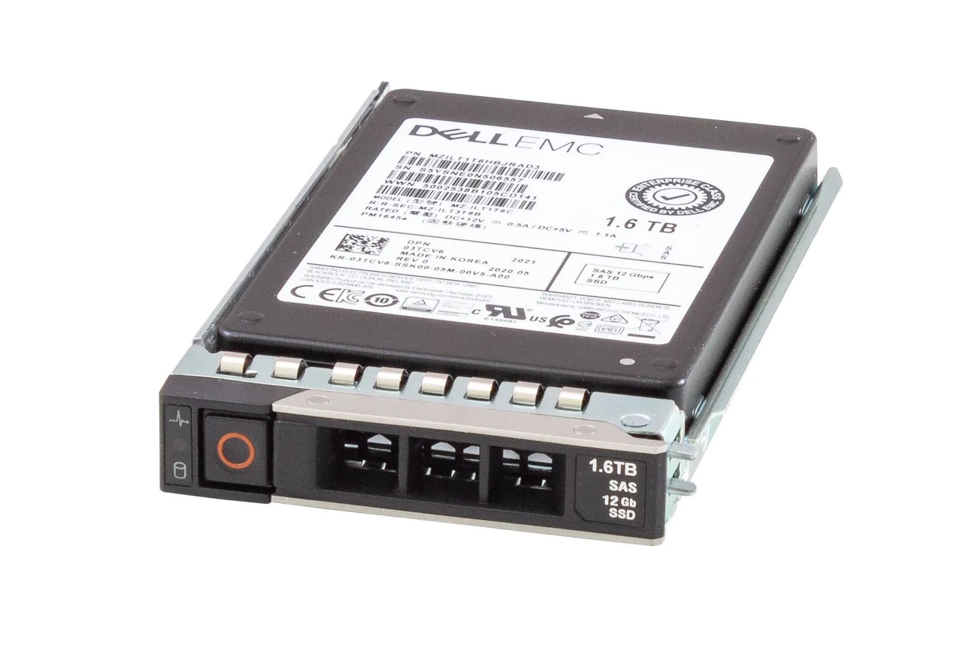 DELL SSD 1.6TB 12G SAS 2.5" SFF inkl. Tray 0DXD9H