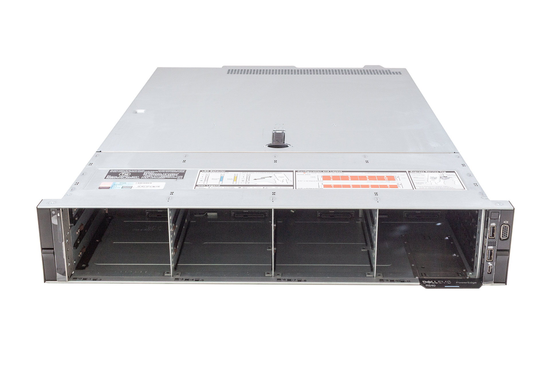 DELL-PowerEdge-R540-2x-Silver-4215-2.50GHz-8-Core-noRAM-12xLFF-H730P-IDSDM-16GB-front