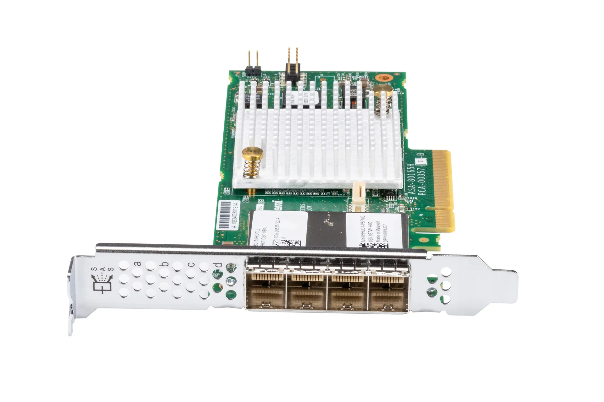 Dell ASA-80165H 12G Host Bus Adapter SAS SFF-8644 Quad Port PCI-e HBA Dell ASA-80165H 12G Host Bus Adapter SAS SFF-8644 Quad Port PCI-e HBA