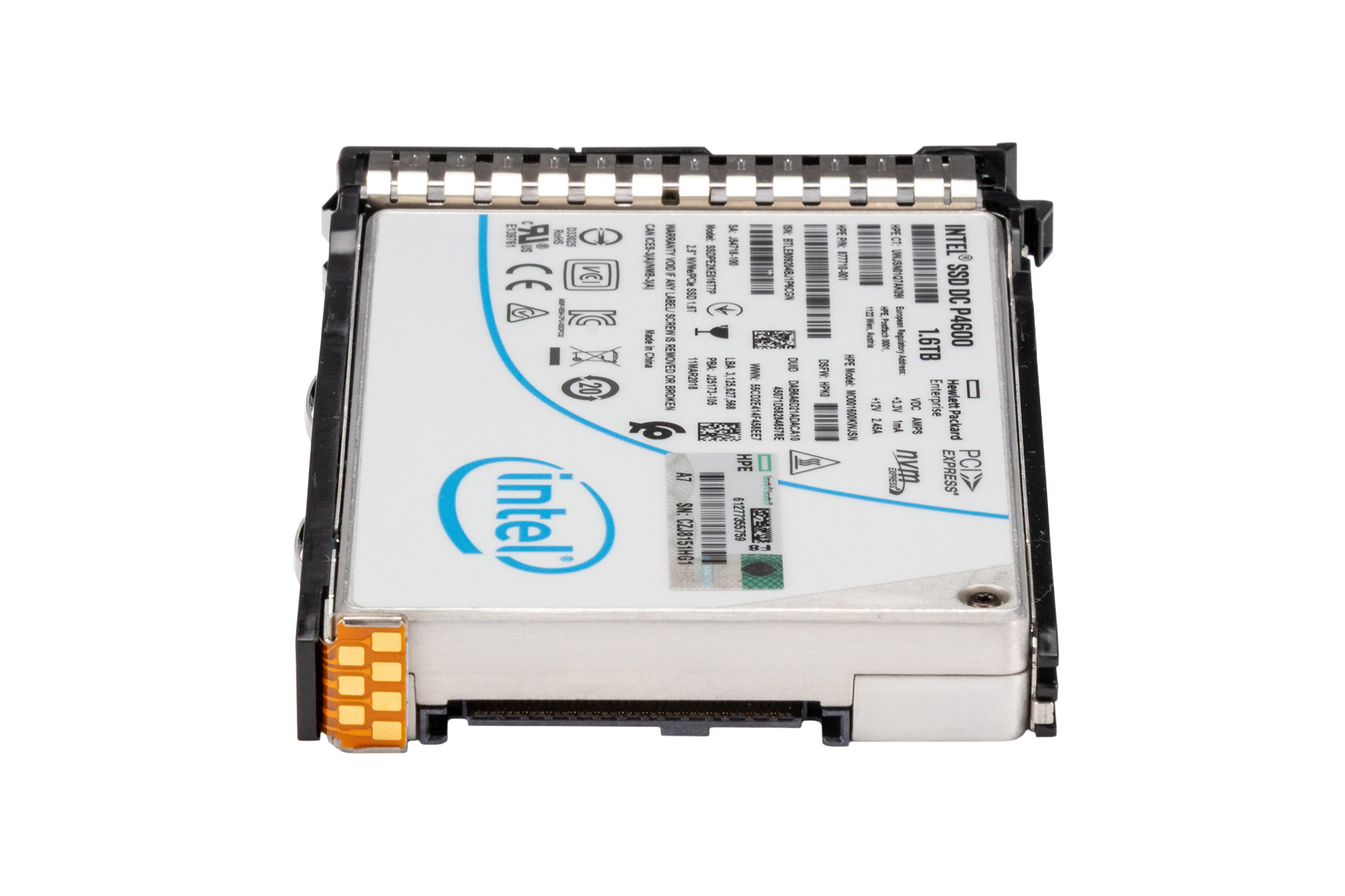 HPE 1.6TB NVMe x4 SSD, 2.5 Zoll SFF Festplatte für Server, MU