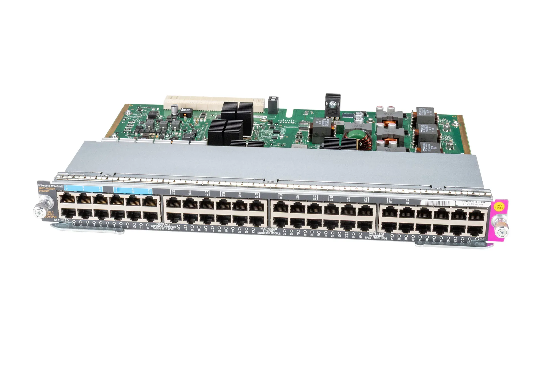 Cisco Catalyst 4500E Switch Module, 36x RJ45 GbE PoE, 12x 10GbE RJ45 PoE (max 30W per Port)