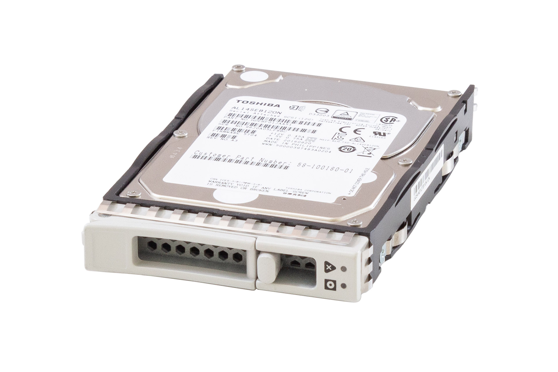 Cisco UCS HDD 1.2TB 12G SAS 10K 2.5" in Carrier 74-113290-01 (M5), cover Cisco UCS HDD 1.2TB 12G SAS 10K 2.5" in Carrier 74-113290-01 (M5), cover