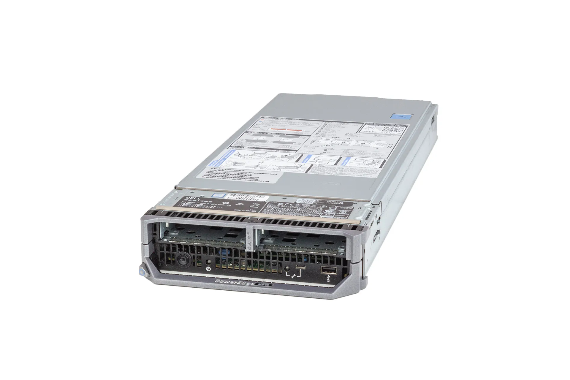 Dell M640 Blade Server CTO (Chassis, Board, Backpl, 2xHeatsink, 1xRaid-H330-Mini, BCM57810-10GbE-DP)