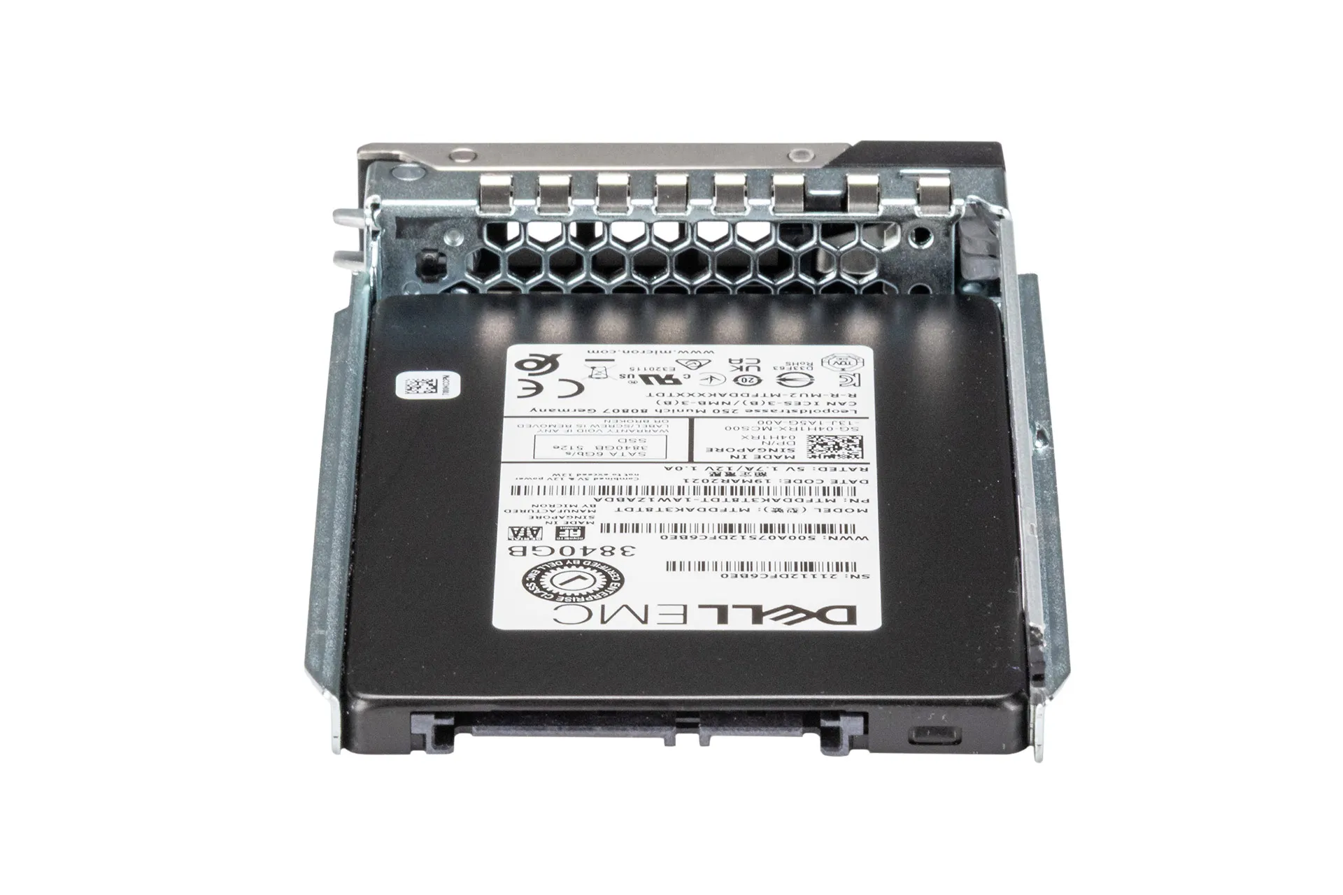 Dell 3.8TB 6G SATA SSD, 2.5 Zoll SFF Festplatte für Server, 512e, inkl. Rahmen 0DXD9H