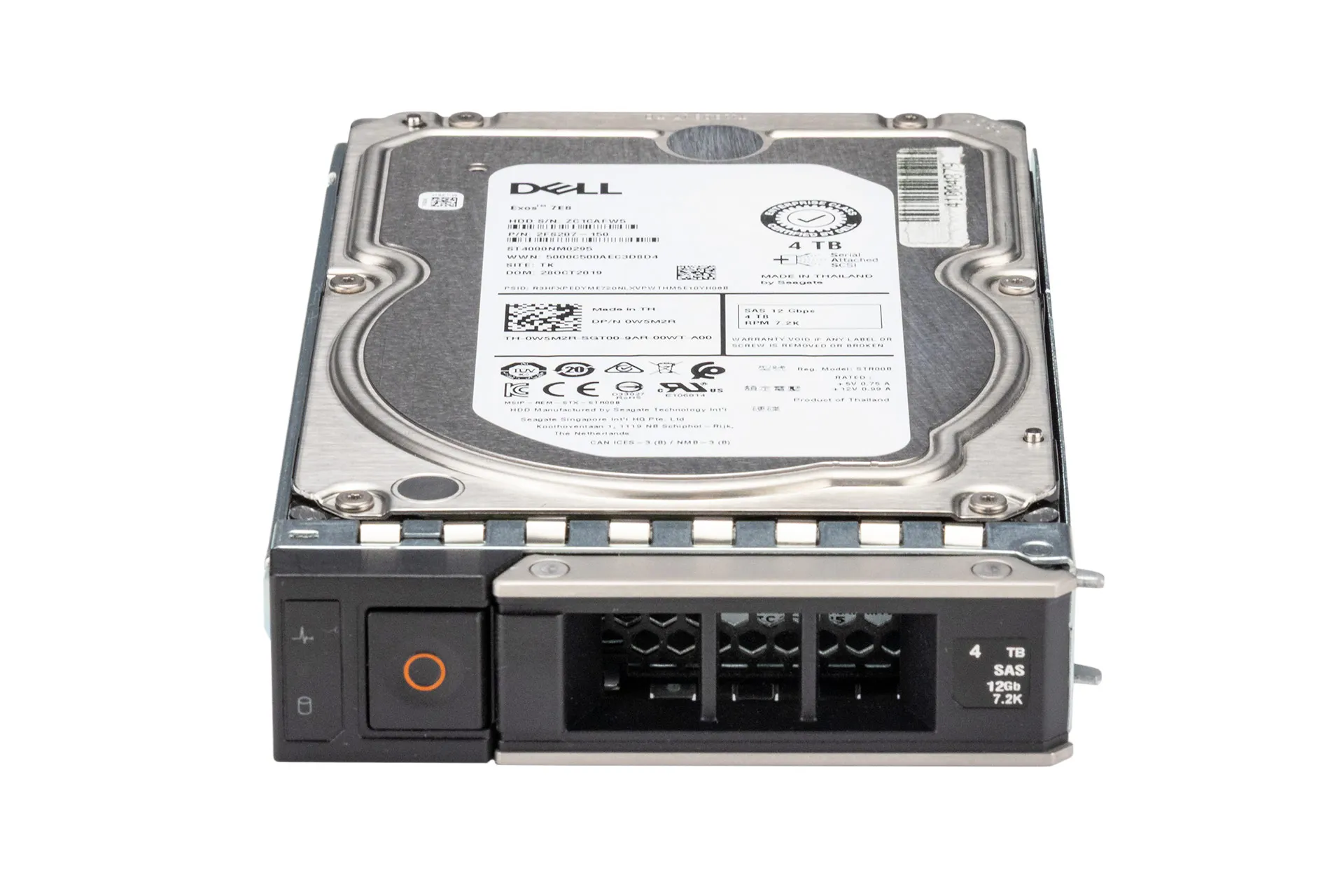 Dell 4TB 12G SAS HDD 7.2k, 3.5 Zoll LFF Festplatte für Server