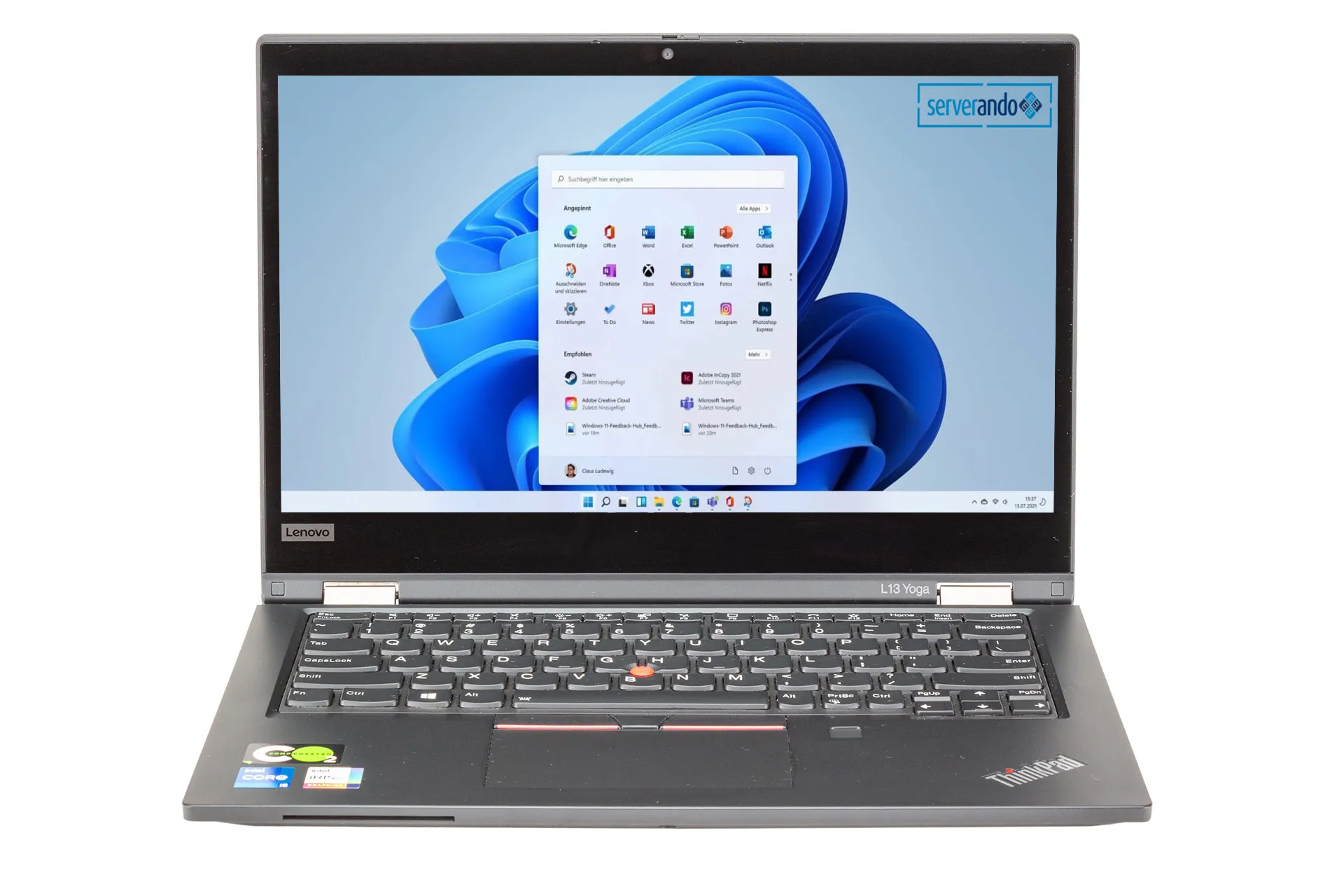 Lenovo ThinkPad L13 Gen2, i5-1135G7 2.40GHz, 4-Core, 8GB PC4, 256GB NVMe, 13.3 Zoll, Win11Pro