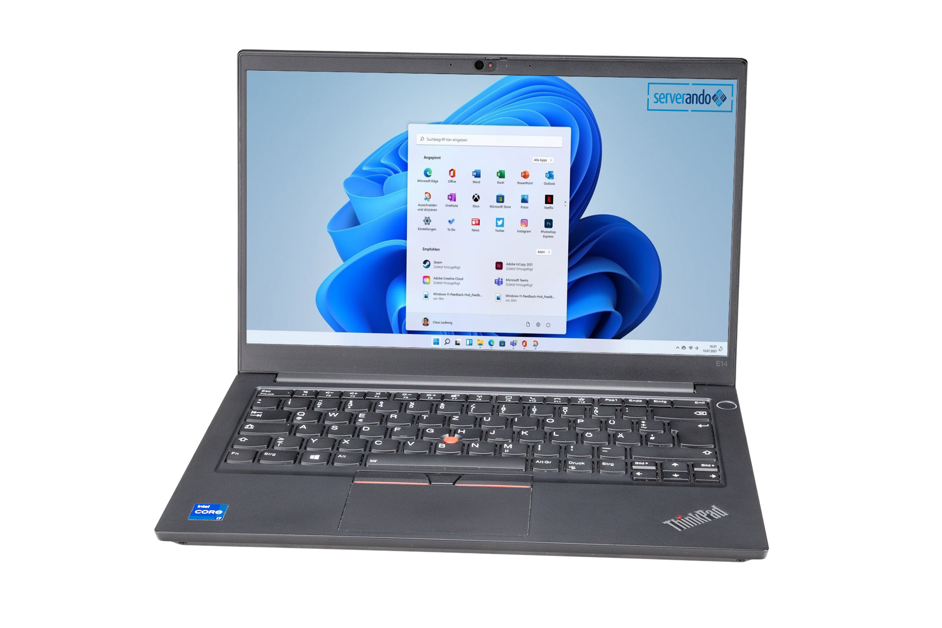 Lenovo ThinkPad E14 Gen2, i7-1165G7 2.80GHz, 4-Core, 32GB DDR4, 500GB NVMe, 14 Zoll, Win11Pro
