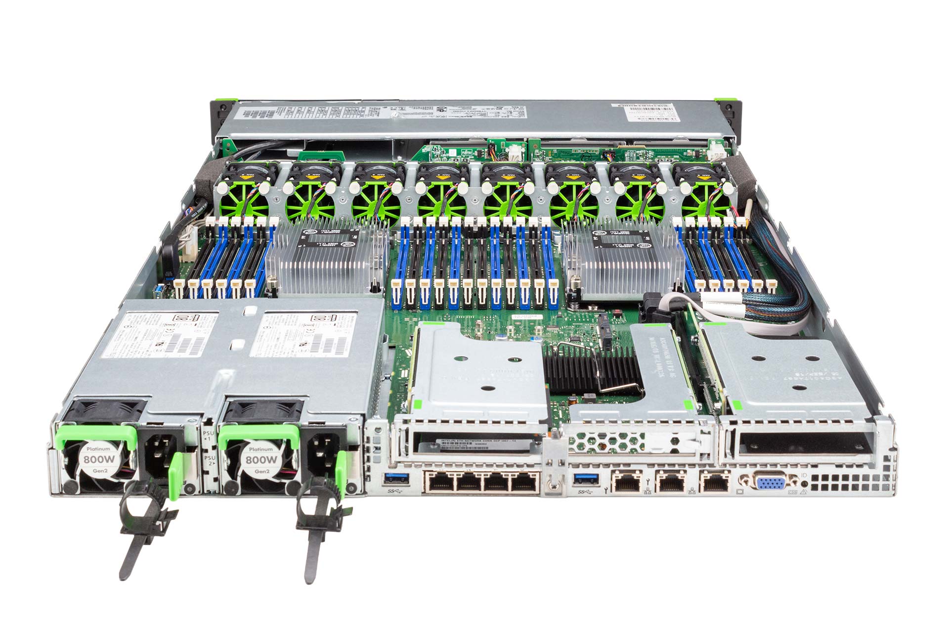 FUJITSU Primergy RX2530 M4 Rack Server, 2x Silver 4110 2.10GHz, 8 ...