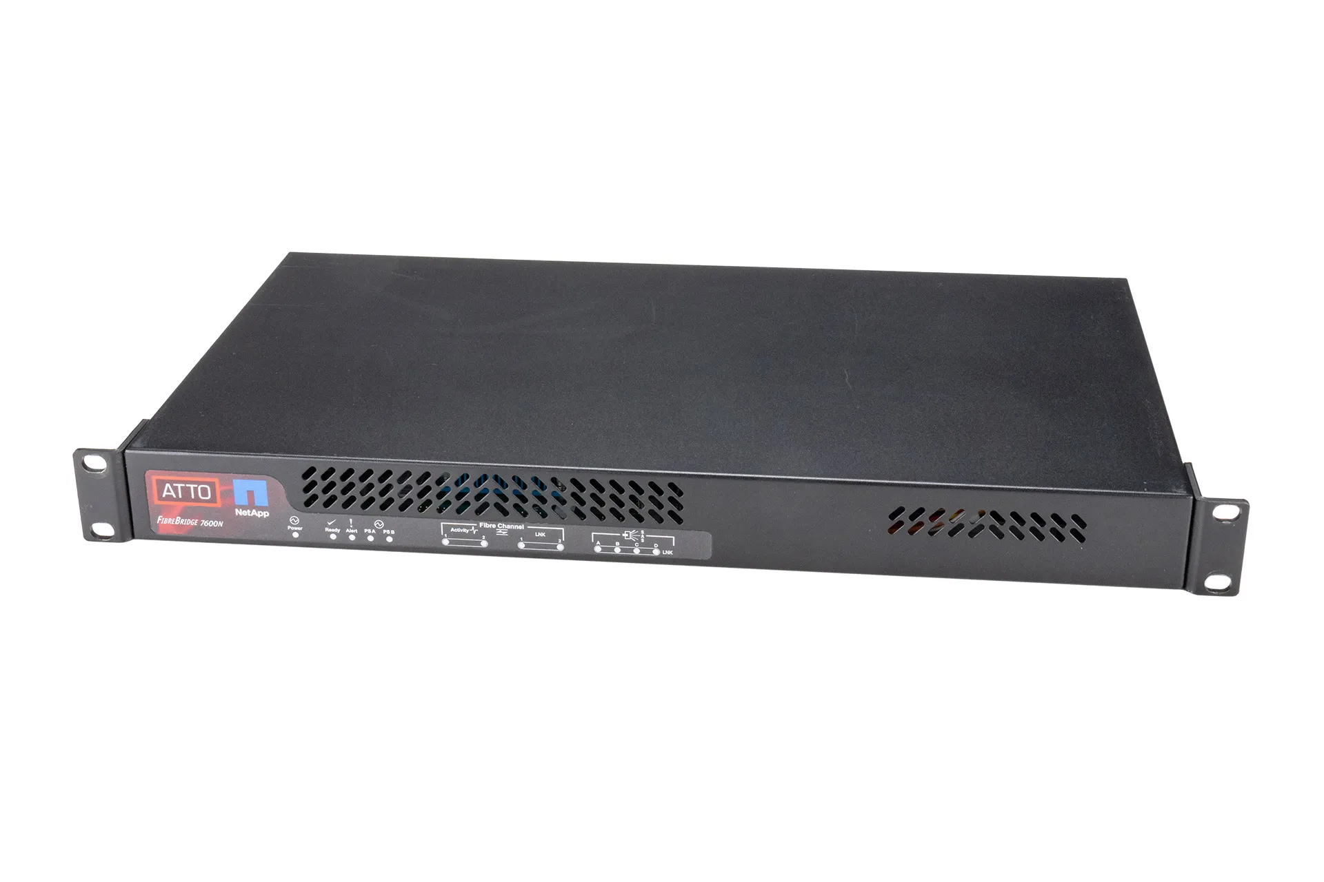ATTO FibreBridge 7600N Storage Controller, 2x 32G FC SFP, 4x 12G SAS SFF-8644 ATTO FibreBridge 7600N Storage Controller, 2x 32G FC SFP, 4x 12G SAS SFF-8644