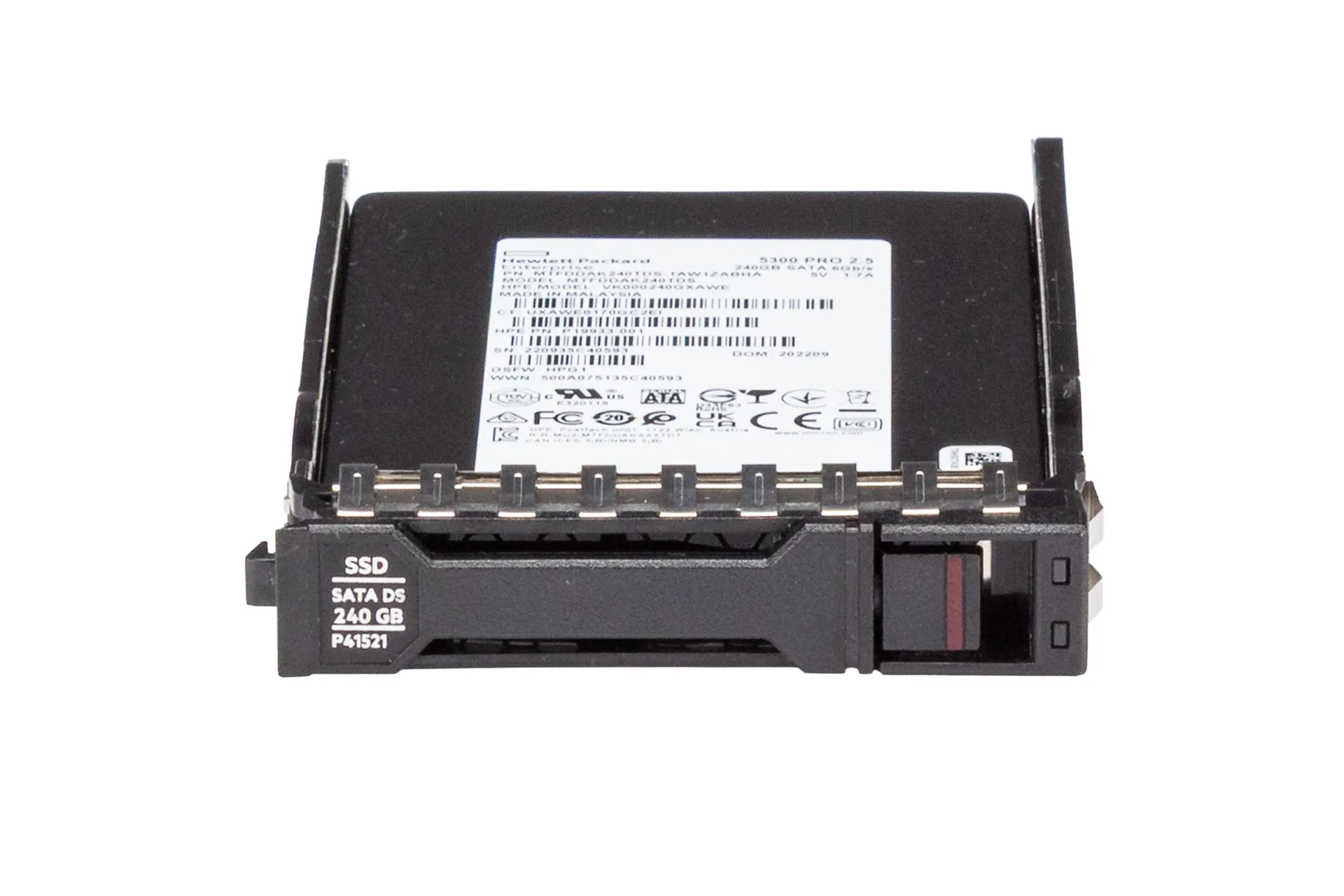 HPE 240GB 6G SATA SSD, 2.5 Zoll SFF Festplatte für Server