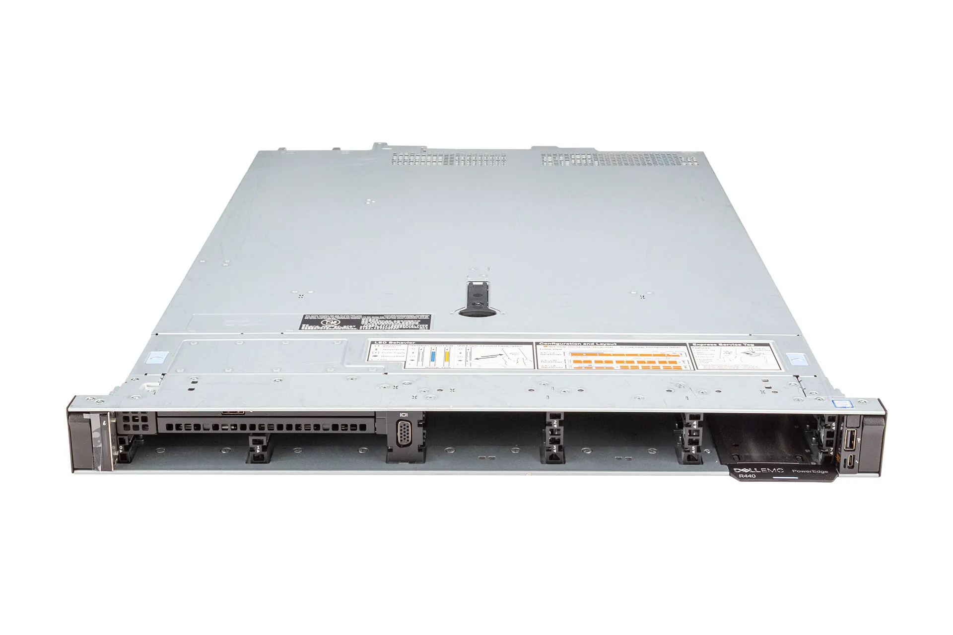 Dell R440 Rack Server, 1x Silver 4110 2.10GHz, 8-Core, noRAM, 8xSFF, H730P Dell R440 Rack Server, 1x Silver 4110 2.10GHz, 8-Core, noRAM, 8xSFF, H730P