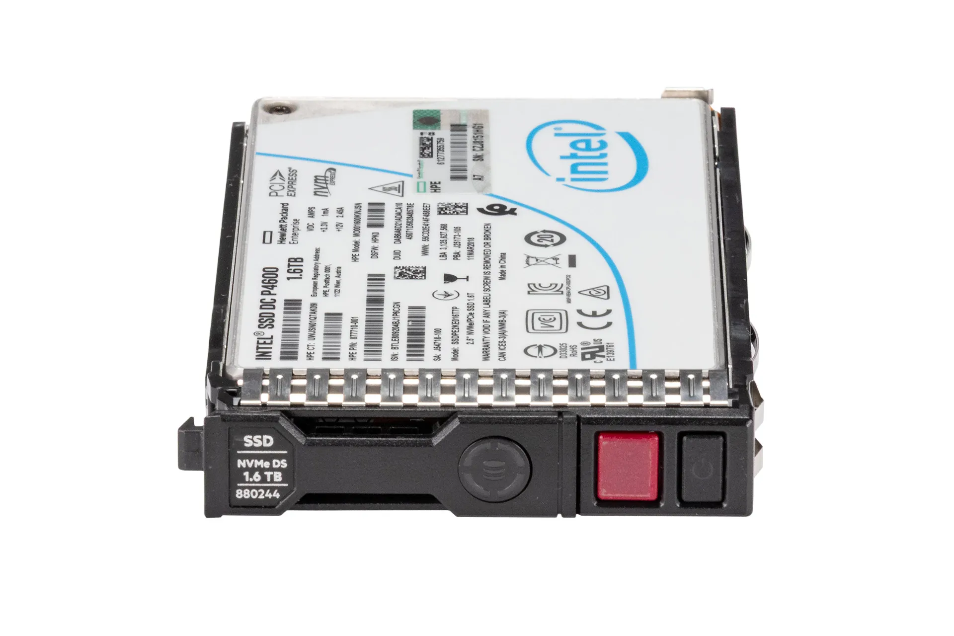 HPE 1.6TB NVMe x4 SSD, 2.5 Zoll SFF Festplatte für Server, MU