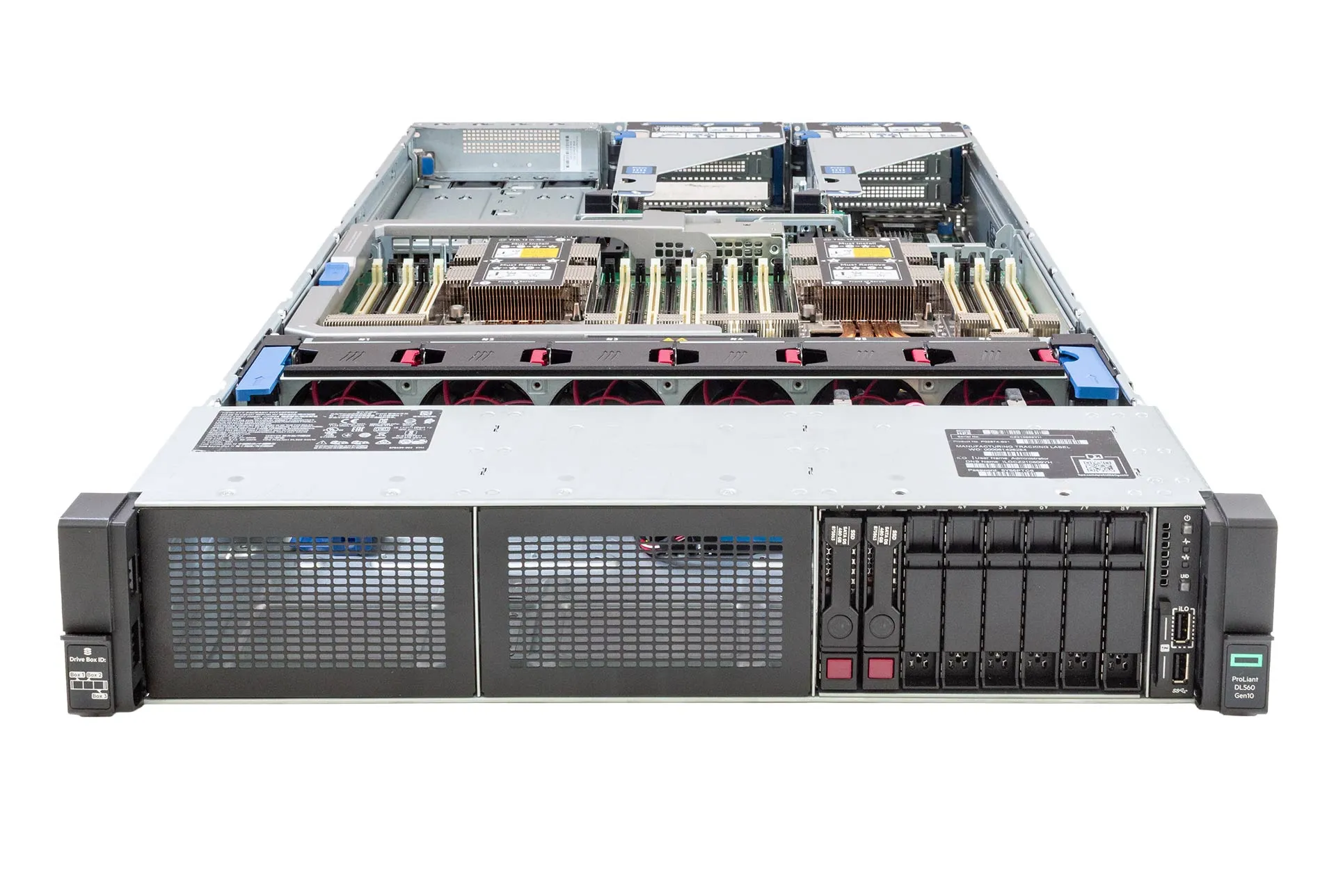 HPE ProLiant DL560 Gen10 Rack Server, 4x Gold-6254, 3.1GHz, 18-Core, noRAM, 8xSFF, P408i-a-SR