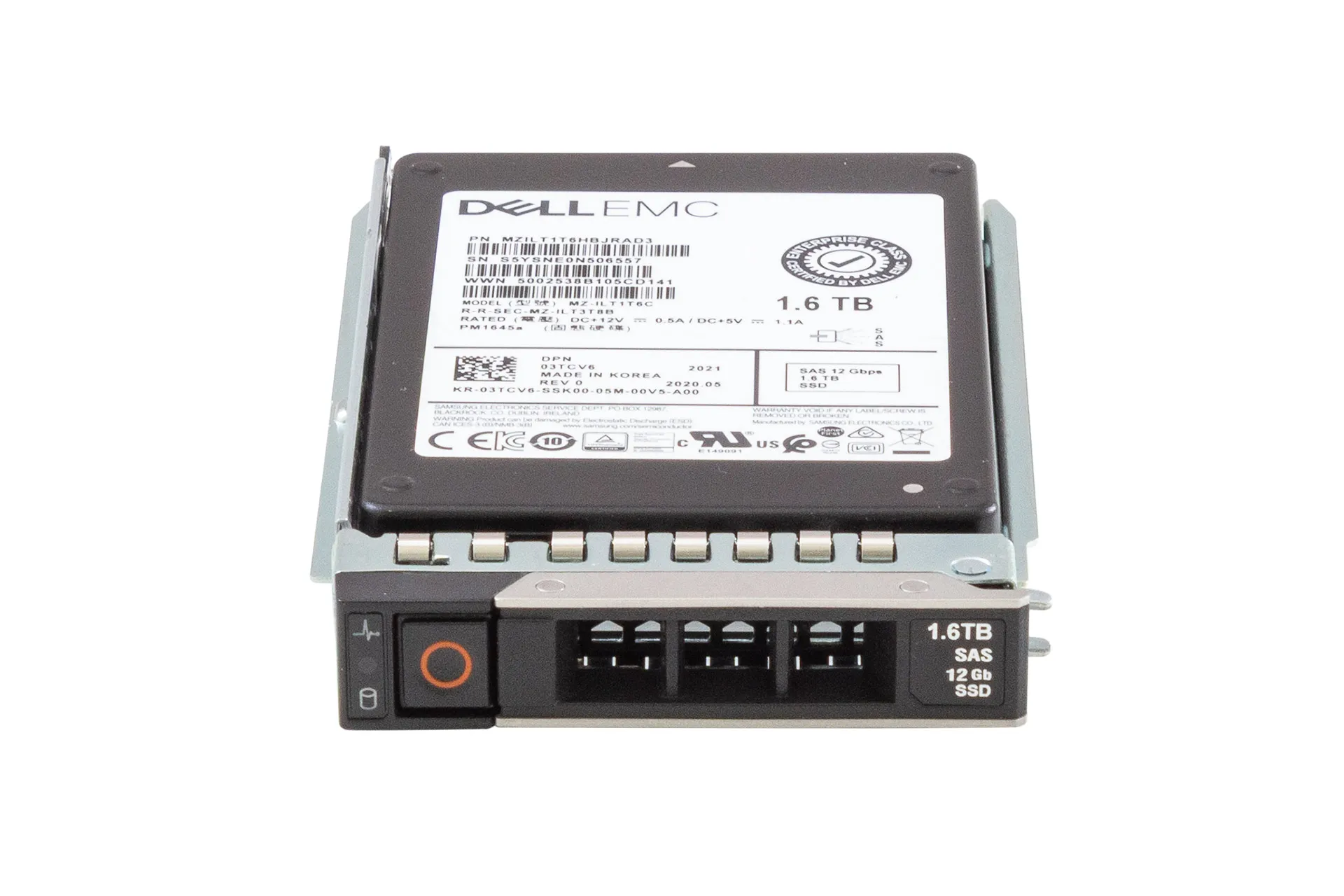DELL SSD 1.6TB 12G SAS 2.5" SFF inkl. Tray 0DXD9H