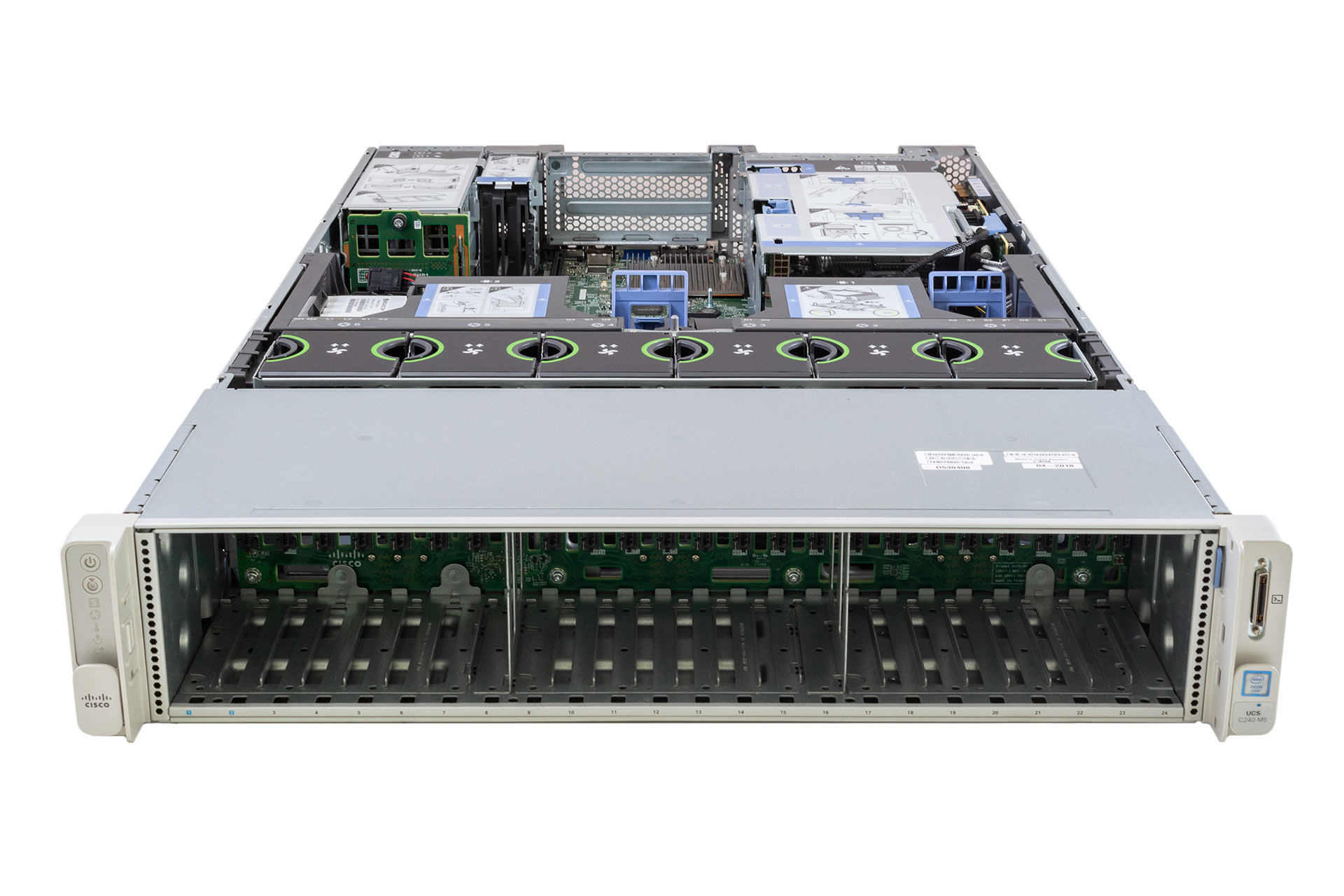 Cisco UCS C240 M5 Rack Server, 2x Gold 6148 2.40GHz, 20-Core, noRAM, 24xSFF, Megaraid-12G/4GB, MLOM-40G
