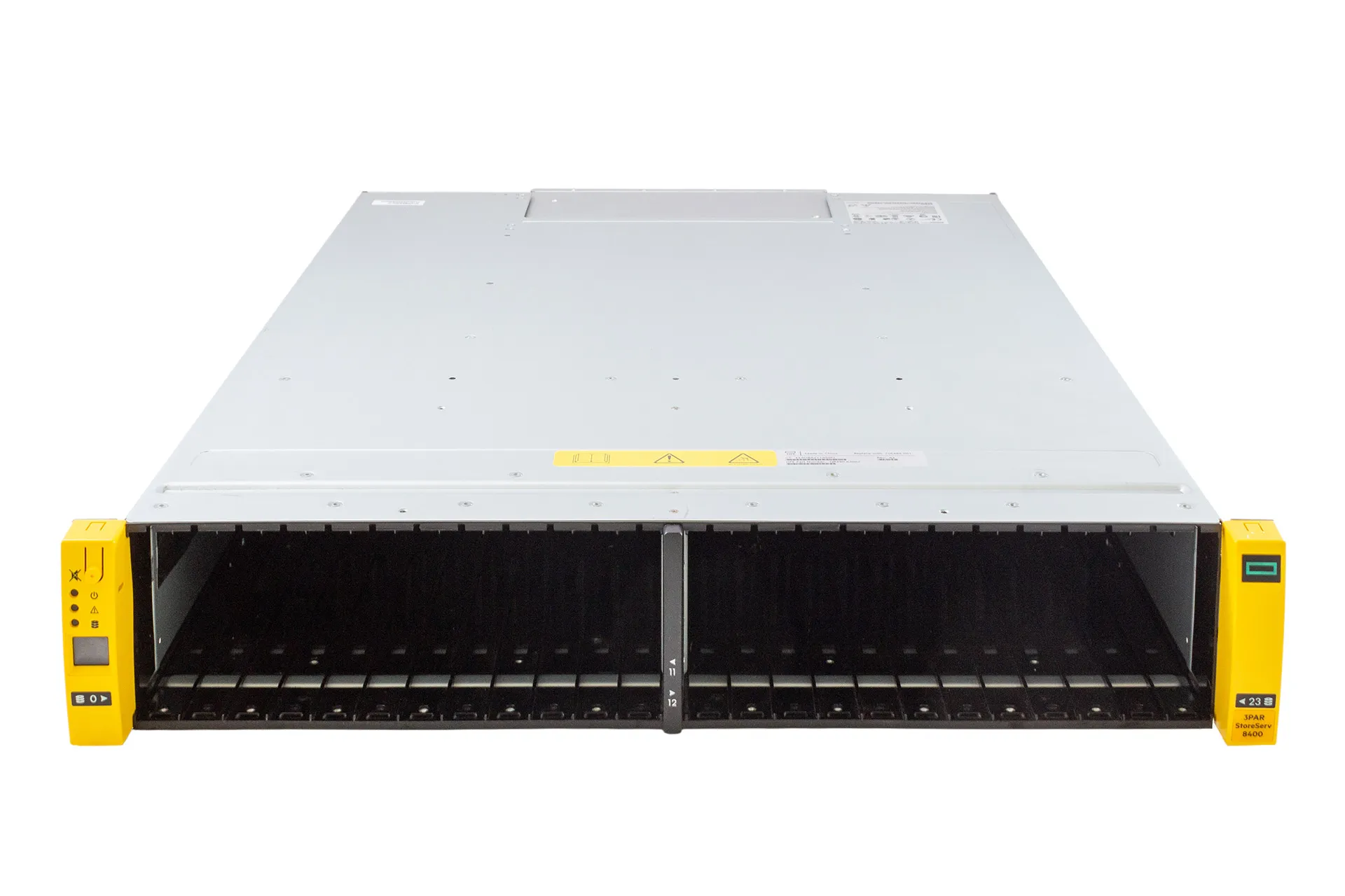 HPE 3PAR StorServ 8400 2-Node Storage Base, 2x SAS-12/FC-16/10GbE/PCI NodeModule, 24xSFF, 2x764W PSU