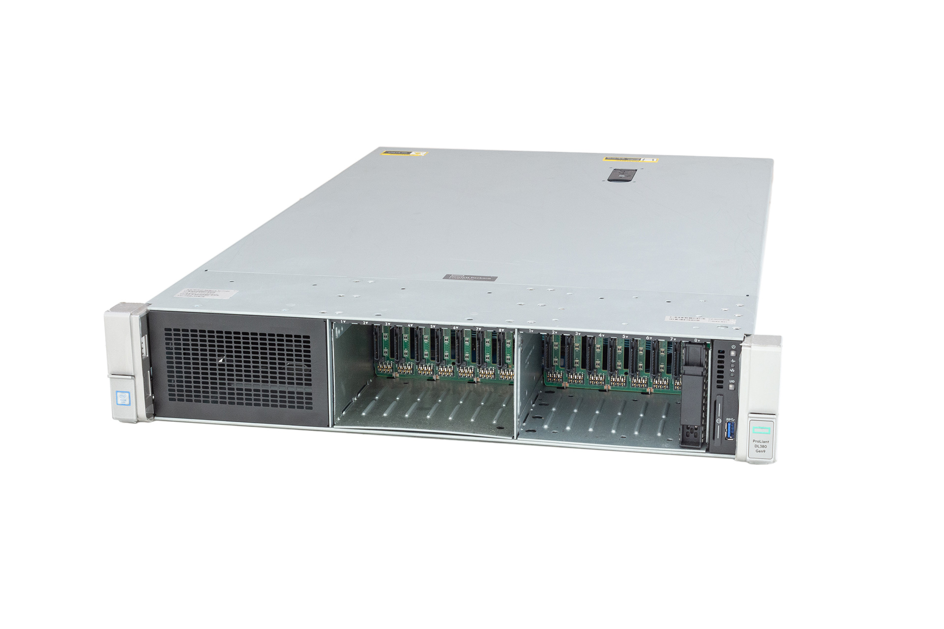 HPE-DL380-Gen9-16xSFF-P440ar/2GB/Exp.-2x-PCI-Cage-2x500W