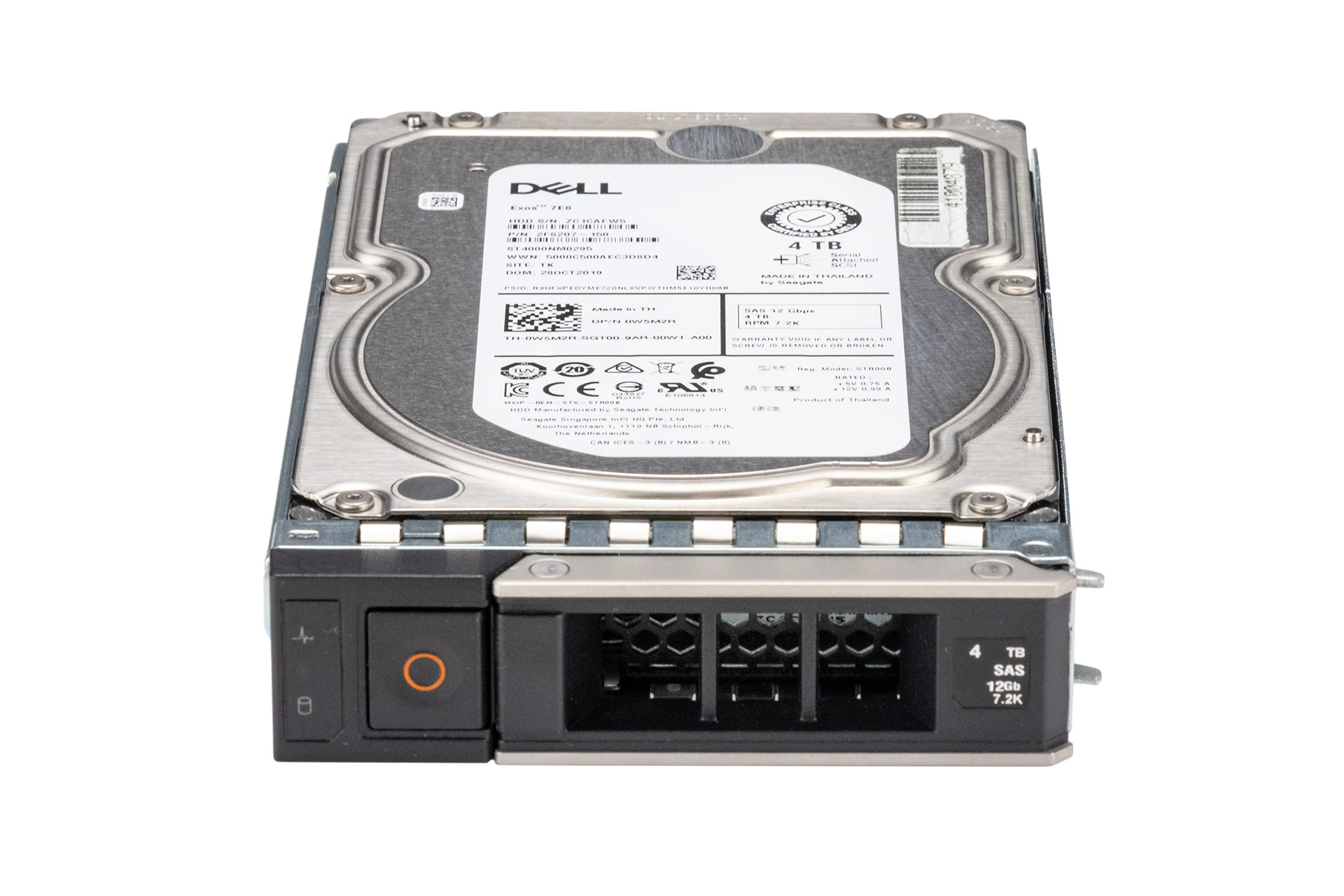 Dell 4TB 12G SAS HDD 7.2k, 3.5 Zoll LFF Festplatte für Server