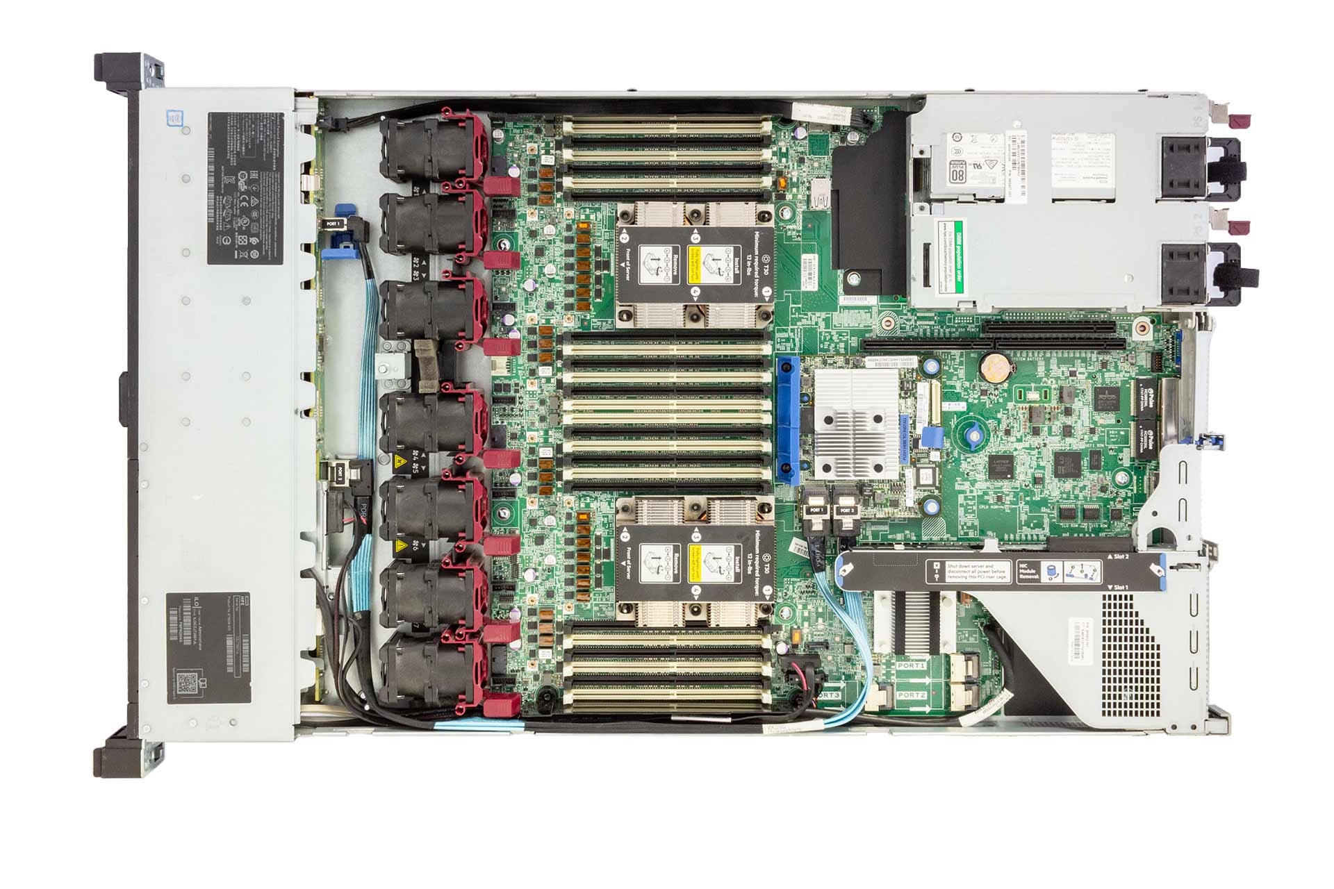 HPE-DL360-Gen10-2x-Gold-5115-2.40GHz-10-Core-64GB-RAM-2x500W-top