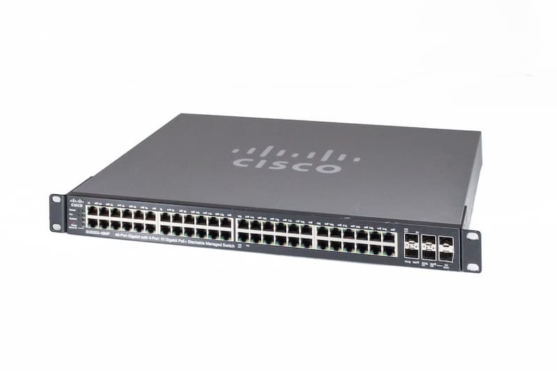 Cisco Switch SG500X-48MP-K9, Managed, 48x GbE RJ45, 2x GbE SFP+, 2x GbE RJ45/SFP+ shared