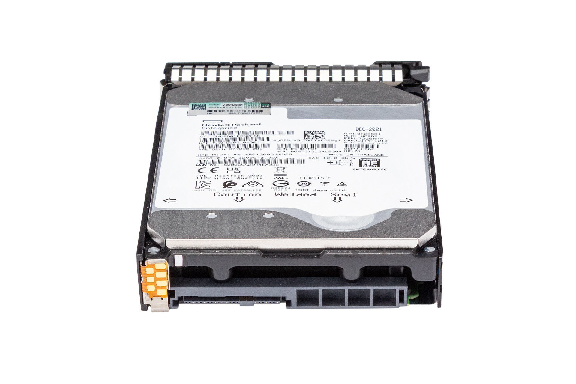 HPE 12TB 12G SAS HDD 7.2k, 3.5 Zoll LFF Festplatte für Server