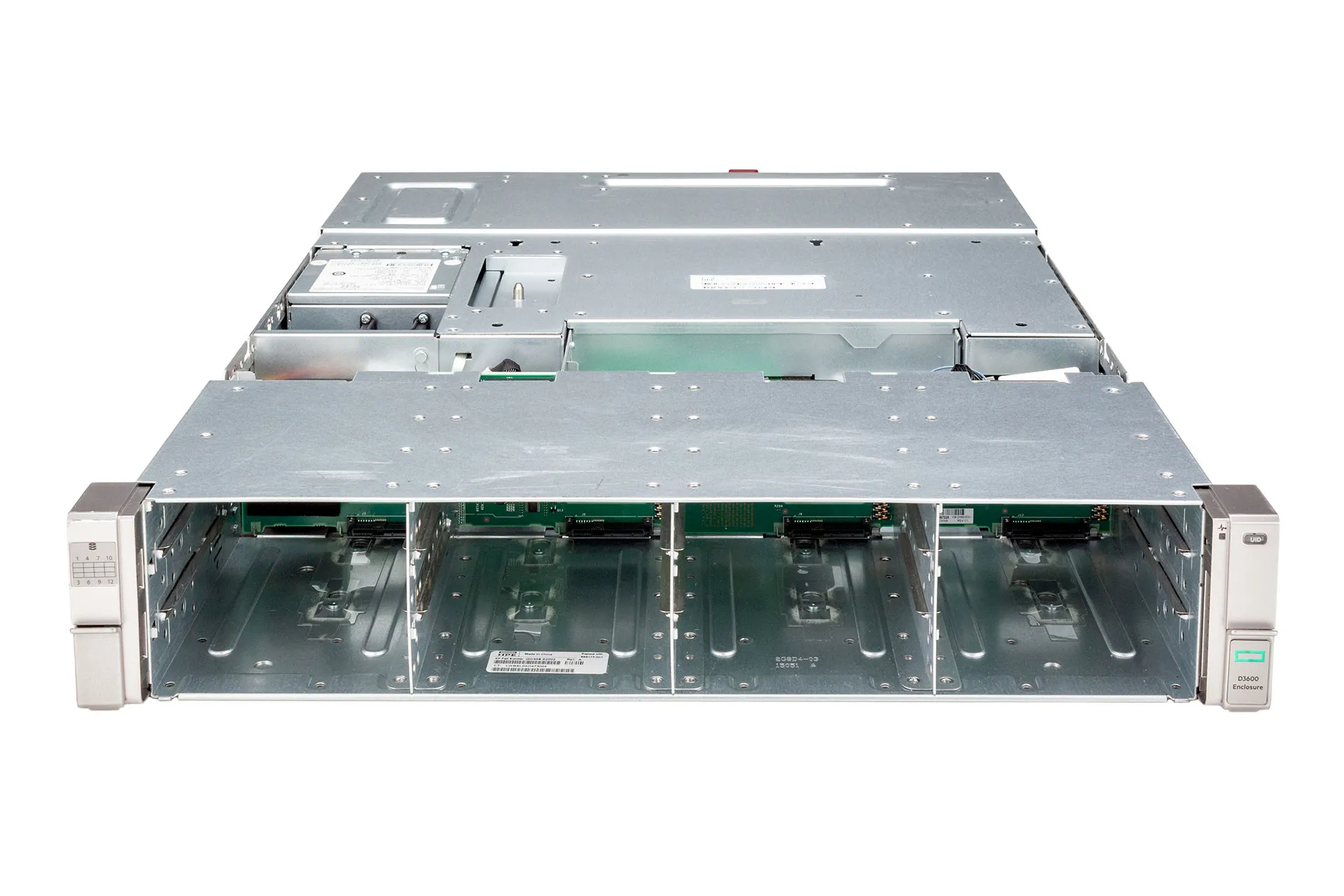 HPE D3600 Disk Enclosure, 12xLFF, 2x IO-Module 12G SAS DP, 2x 460W HPE D3600 Disk Enclosure, 12xLFF, 2x IO-Module 12G SAS DP, 2x 460W