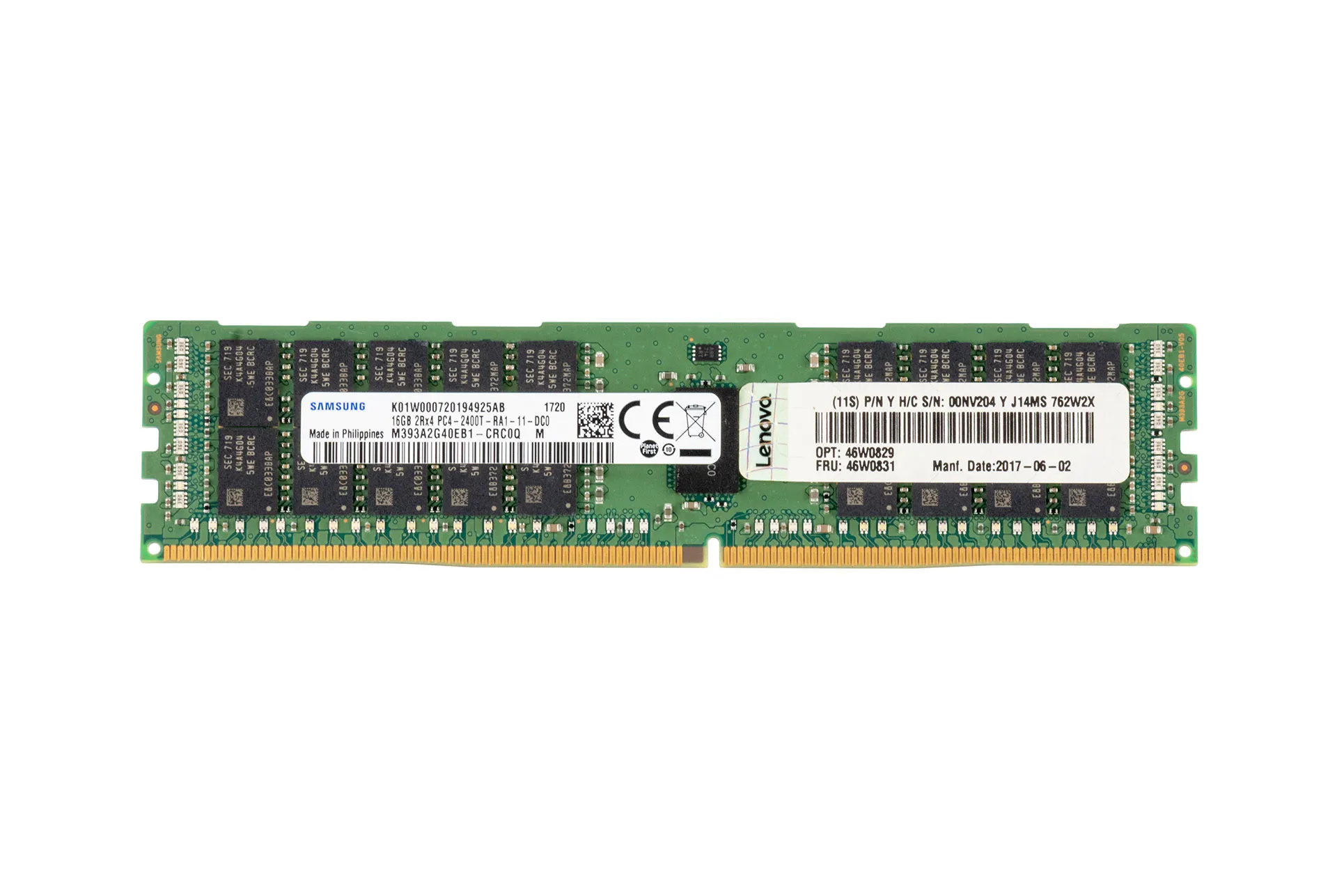 Lenovo 16GB DDR4 RAM 2Rx4 PC4-2400T (Samsung M393A2G40EB1)