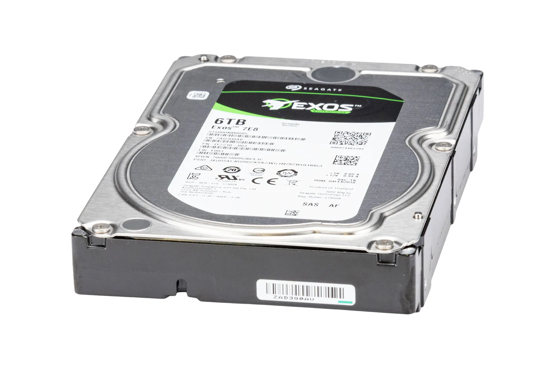 Seagate Exos 7E8 6TB 12G SAS HDD 7.2k, 3.5 Zoll LFF, 256MB Cache, Festplatte für Server
