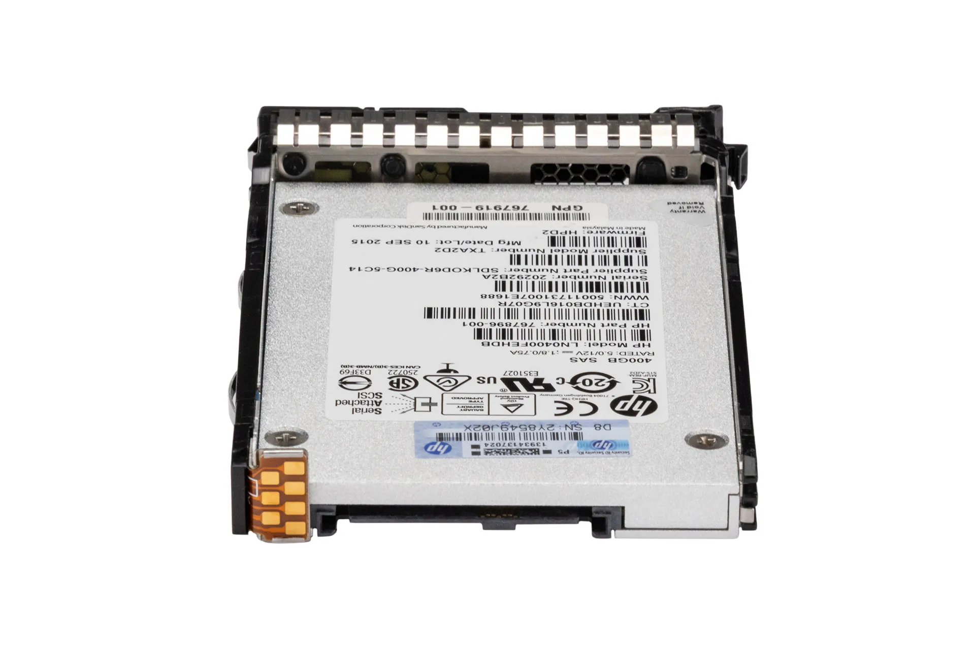 HPE 400GB 6G SAS SSD, 2.5 Zoll SFF Festplatte für Server, SC