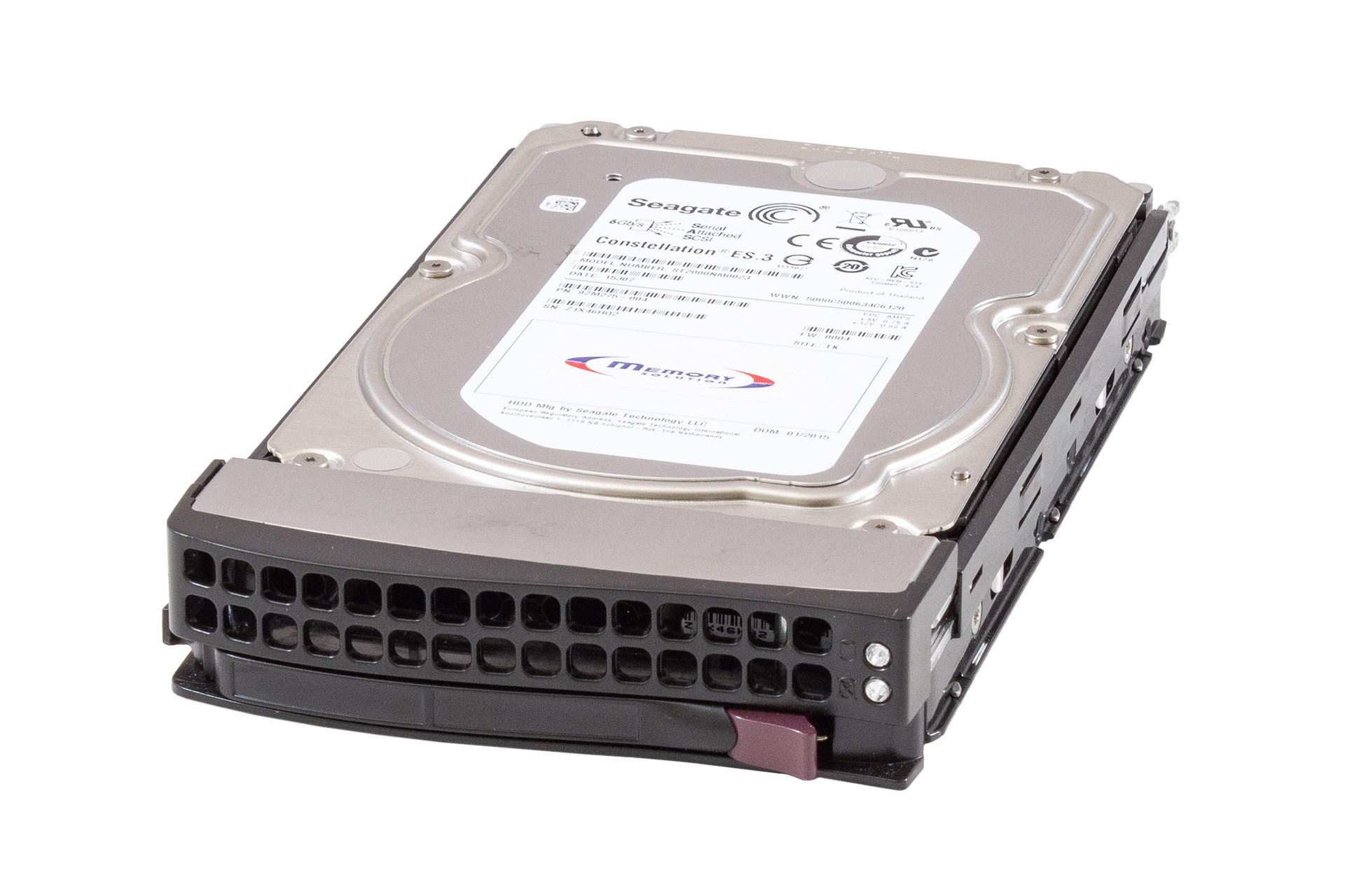 Seagate HDD 2TB 6G SAS 7.2k 3.5" LFF Constellation ES.3 Festplatte, inkl. Supermicro Carrier