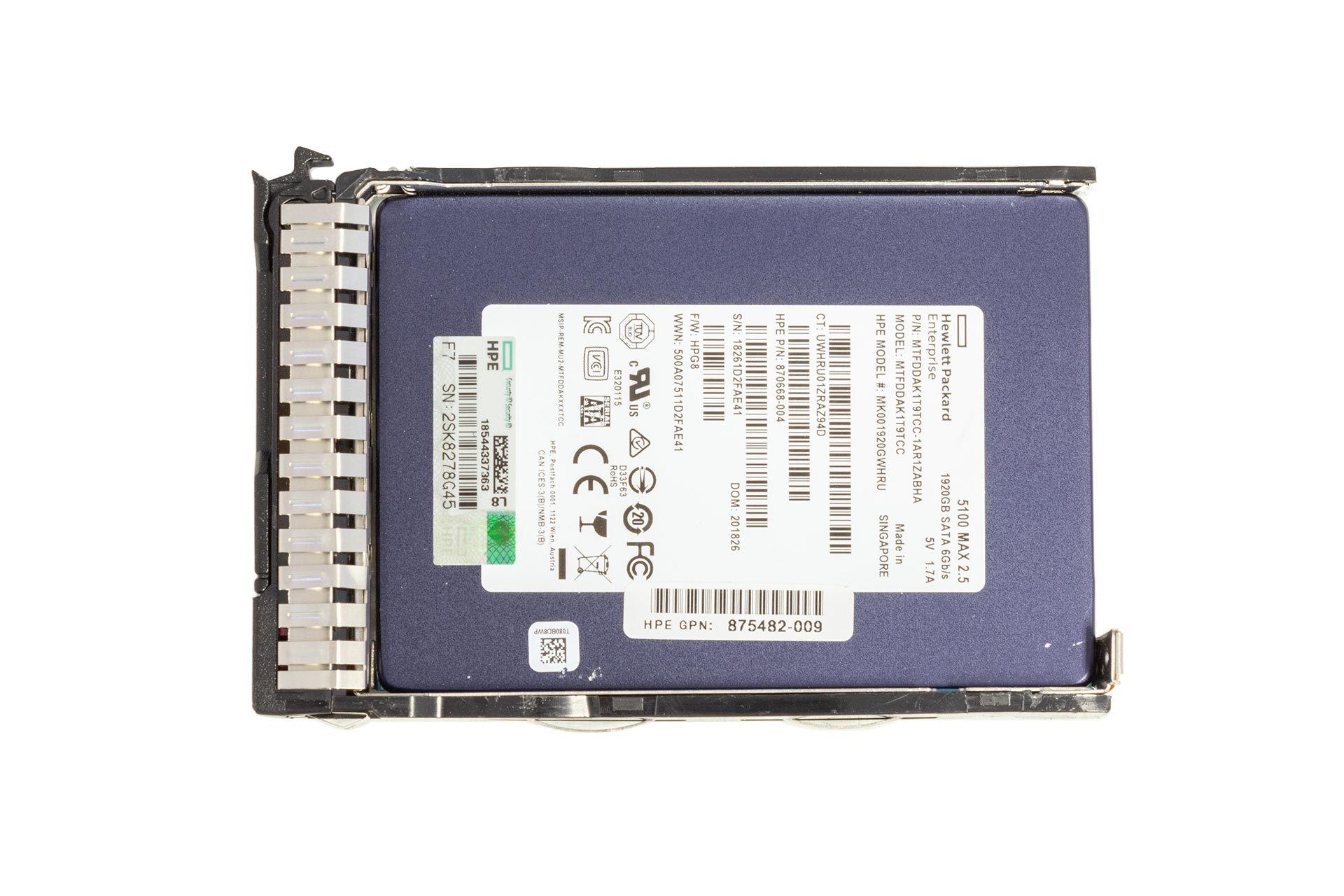 HPE 1.92TB 6G SATA SSD