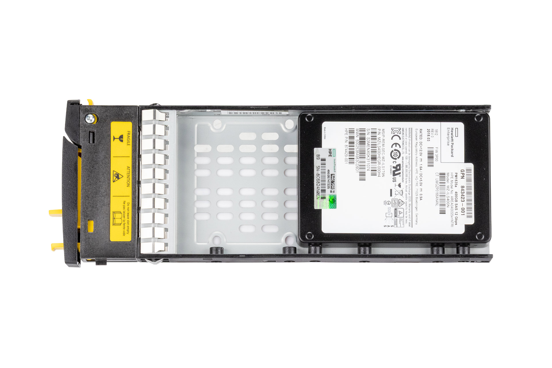 HPE 3PAR SSD 400GB 12G SAS 2.5 Zoll SFF Storage Festplatte für StoreServ 8000, 520b