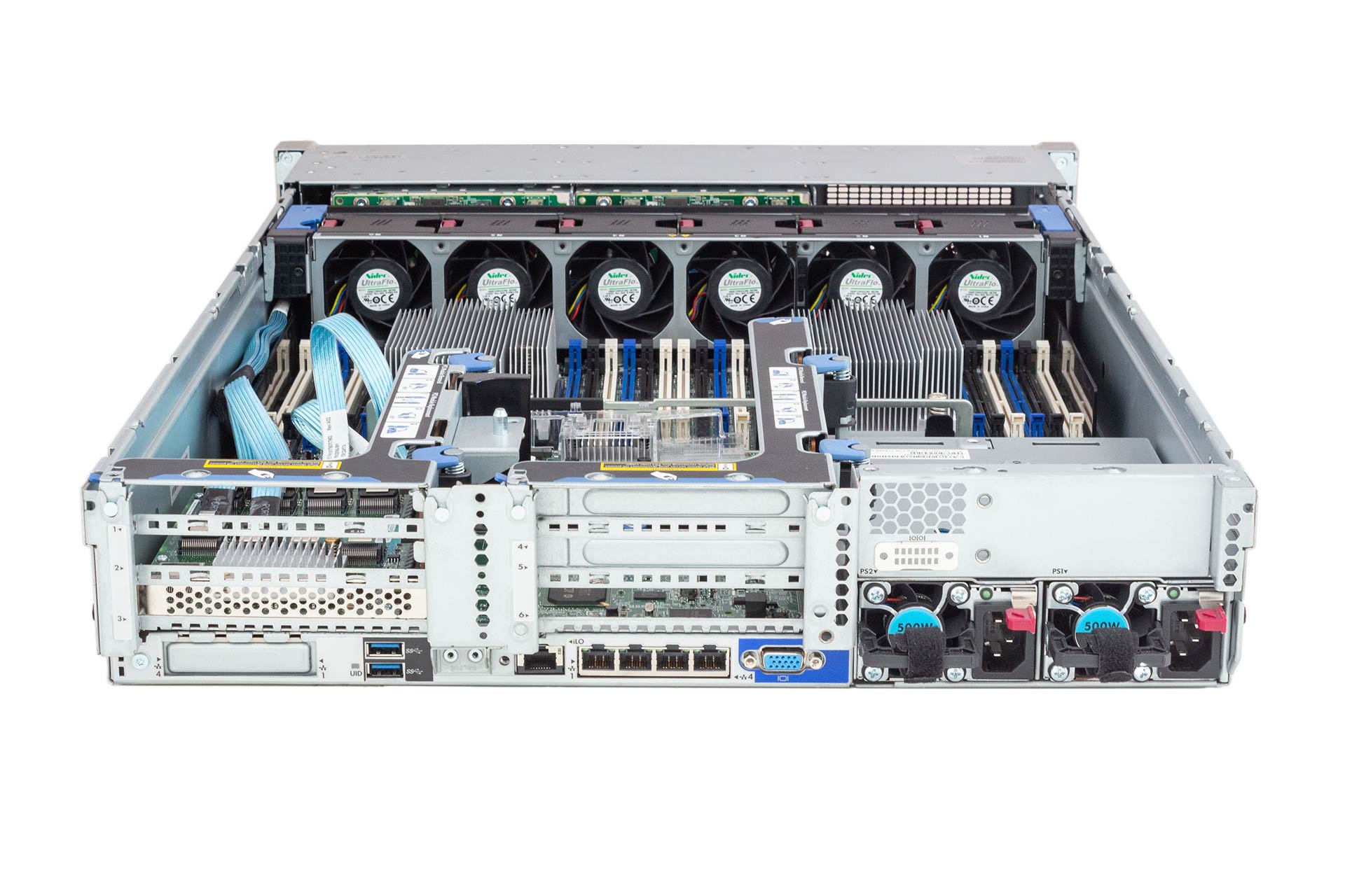 HPE-DL380-Gen9-16xSFF-P440ar/2GB/Exp.-2x-PCI-Cage-2x500W