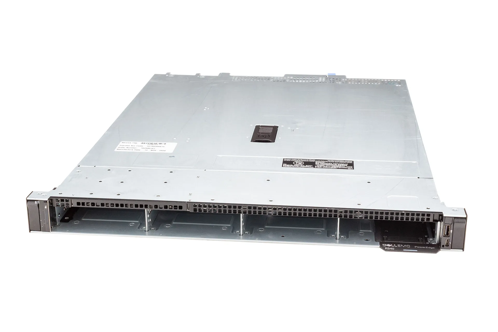 Dell PowerEdge R340 Rack Server, 1x E-2224 3.40GHz, 4-Core, 8GB RAM, 4x LFF, H330