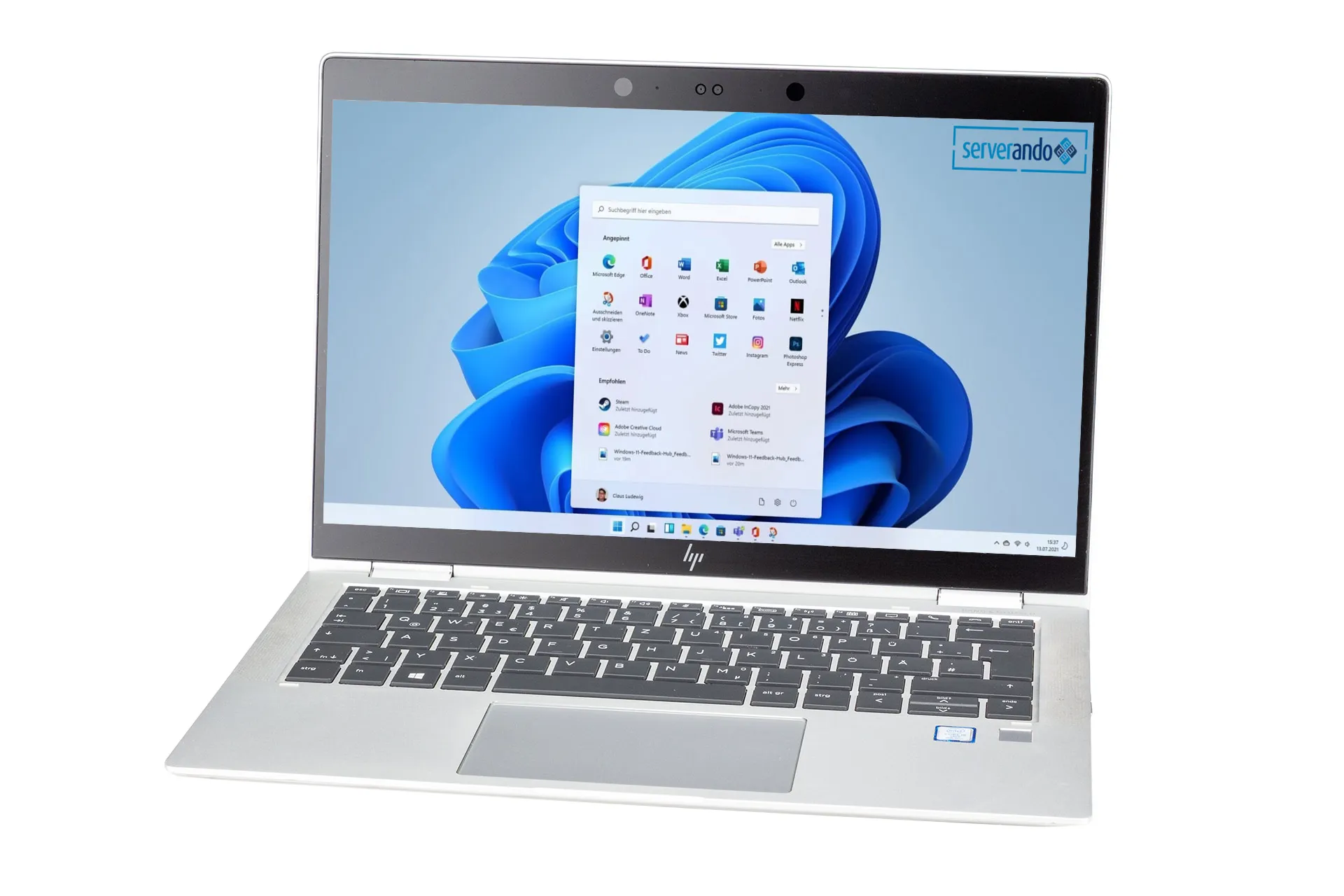 HP Elitebook x360 1030 G3 Conv, i5-8350U 1.70GHz, 4-Core, 8GB DDR3, 256GB NVMe SSD, 13.3 Zoll, Win11Pro