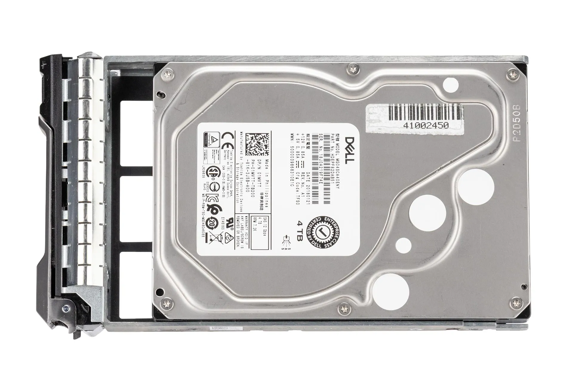 Dell 4TB 12G SAS HDD 7.2k, 3.5 Zoll LFF Festplatte für Server