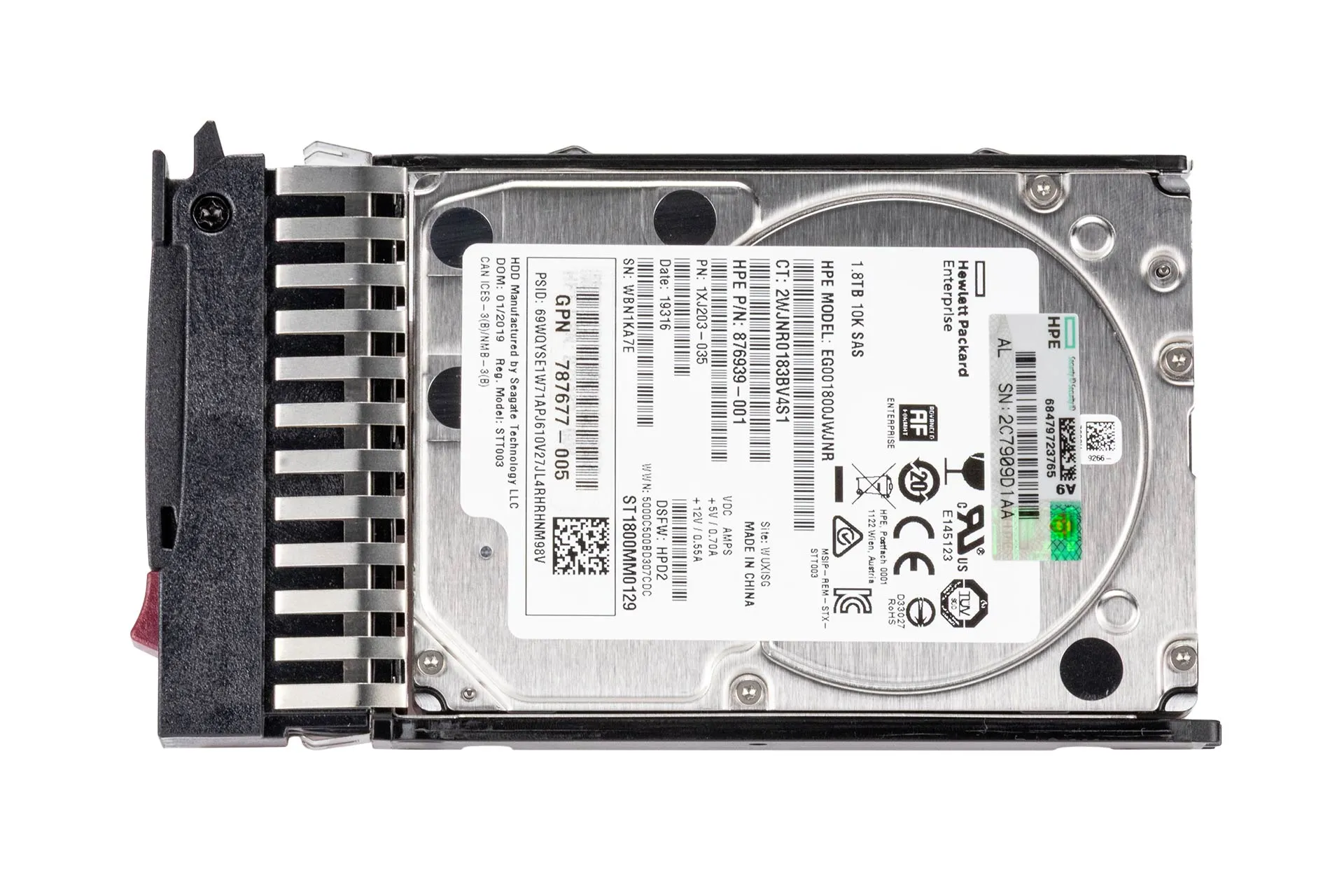 HPE 1.8TB 12G SAS HDD 10k, 2.5 Zoll SFF Storage Festplatte für MSA, DP