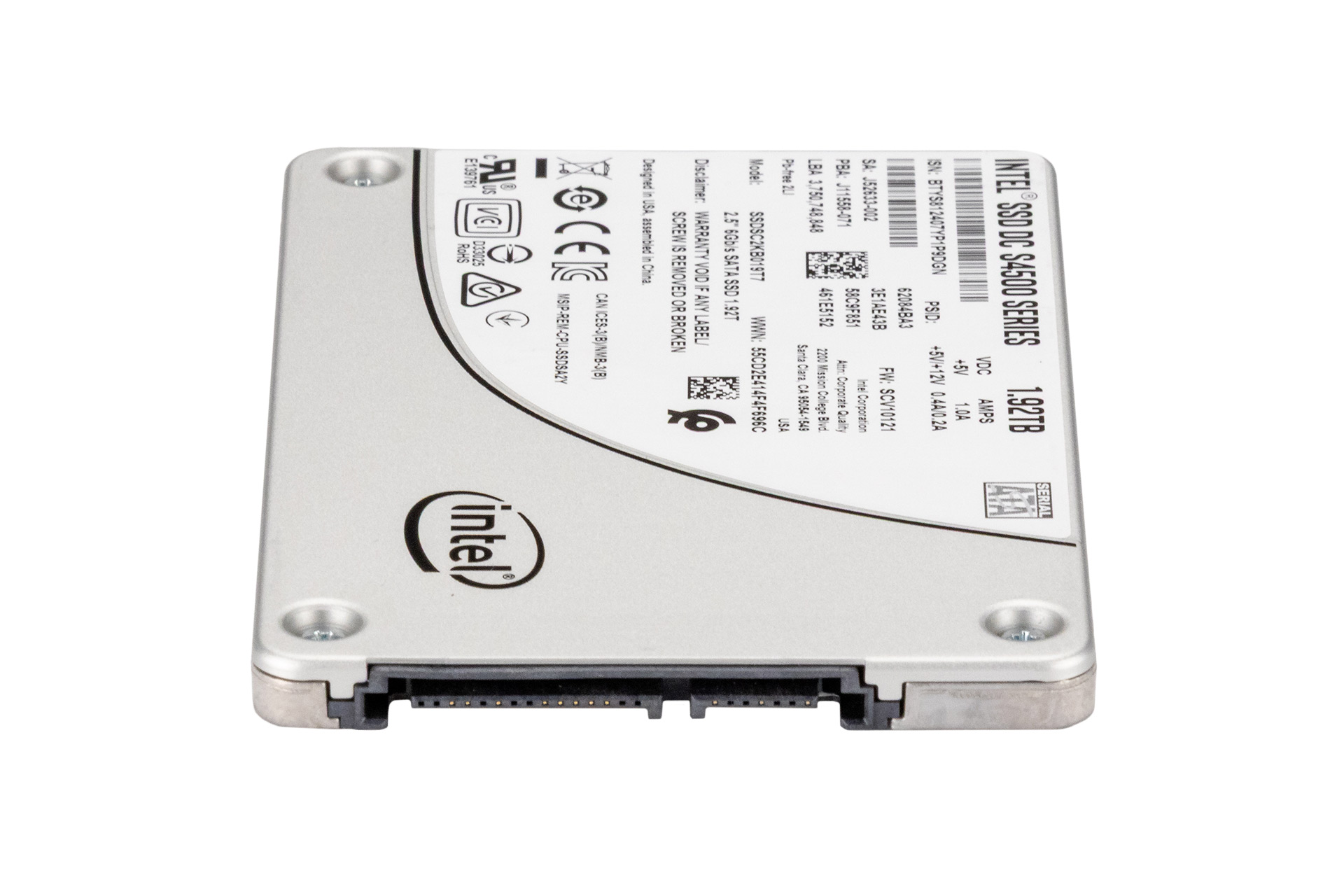 Intel 1.92TB 6G SATA SSD, 2.5 Zoll SFF Festplatte für Server, D3-S4500 Series