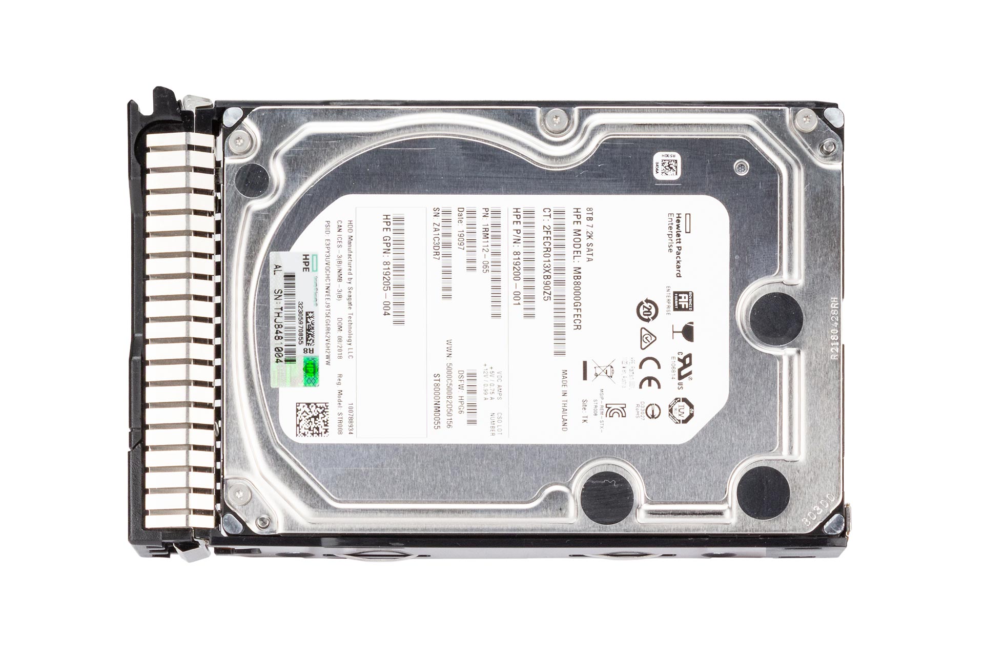 857370-B21 HPE 8TB 7.2k 3.5 Zoll 512e 6G SATA Festplatte
