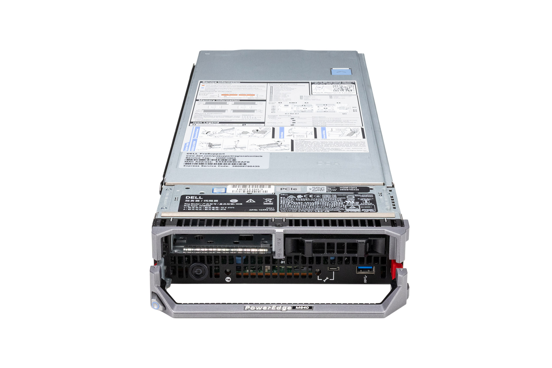 DELL PowerEdge M640 Blade Server, 2x Silver 4214 2.20GHz, 12-Core, 2x SFF, X710-k
