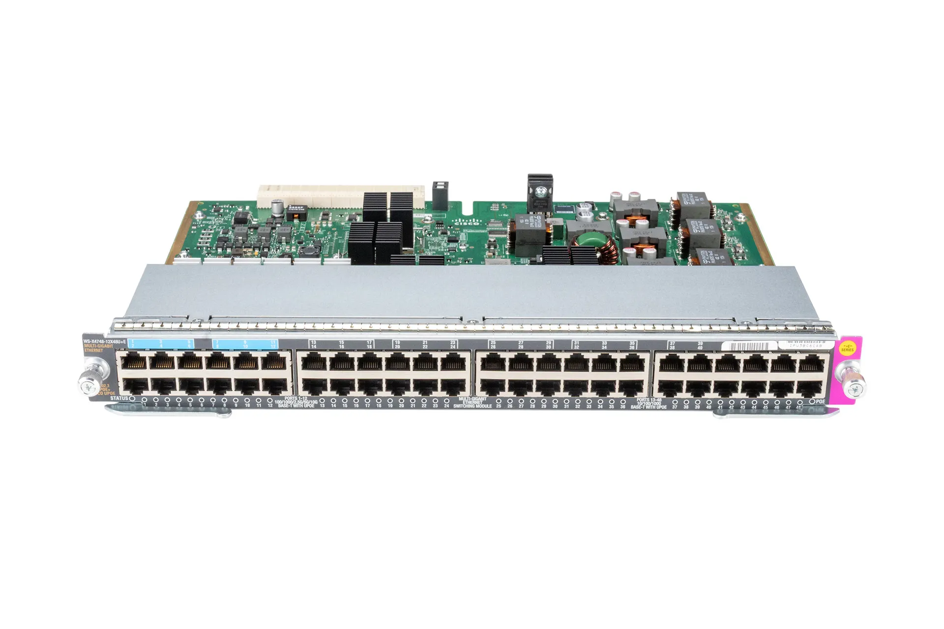 Cisco Catalyst 4500E Switch Module, 36x RJ45 GbE PoE, 12x 10GbE RJ45 PoE (max 30W per Port) Cisco Catalyst 4500E Switch Module, 36x RJ45 GbE PoE, 12x 10GbE RJ45 PoE (max 30W per Port)