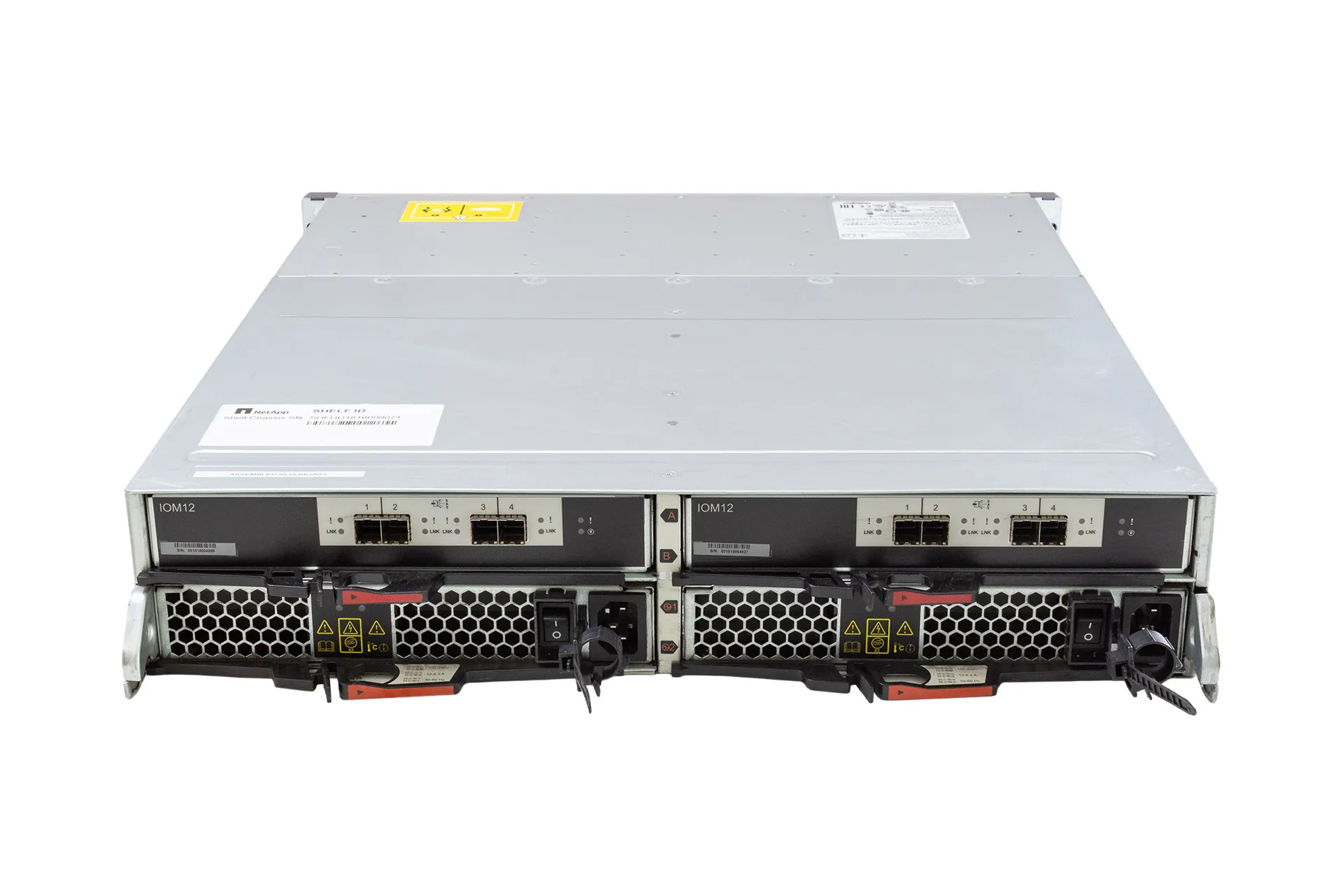NetApp DS224C Drive Shelf, 24x SFF, 2x IOM12 SAS Controller NetApp DS224C Drive Shelf, 24x SFF, 2x IOM12 SAS Controller