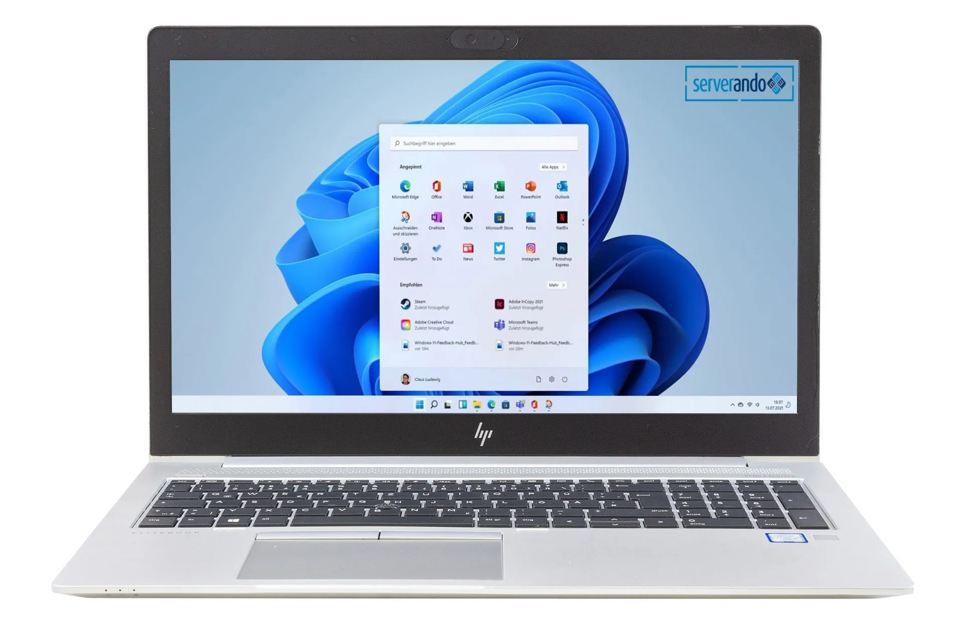 HP-EliteBook-850-G6-i5-8365U@1.6GHz-4-Core-8GB-DDR4-256GB-SSD-15.6-Zoll-Win11Pro-open