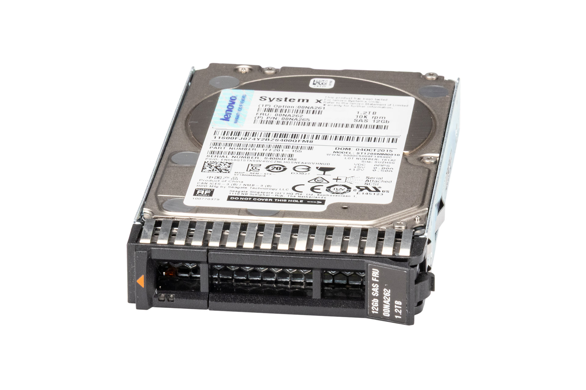 Lenovo 1.2TB 12G SAS HDD 10k, 2.5 Zoll SFF Festplatte für Server