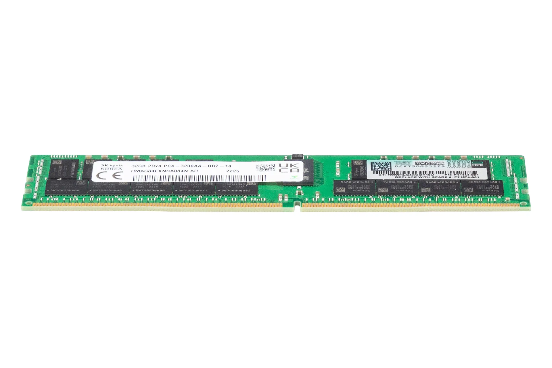 HPE 32GB DDR4 RAM 2Rx4 PC4-3200AA-RB2 regECC HPE 32GB DDR4 RAM 2Rx4 PC4-3200AA-RB2 regECC
