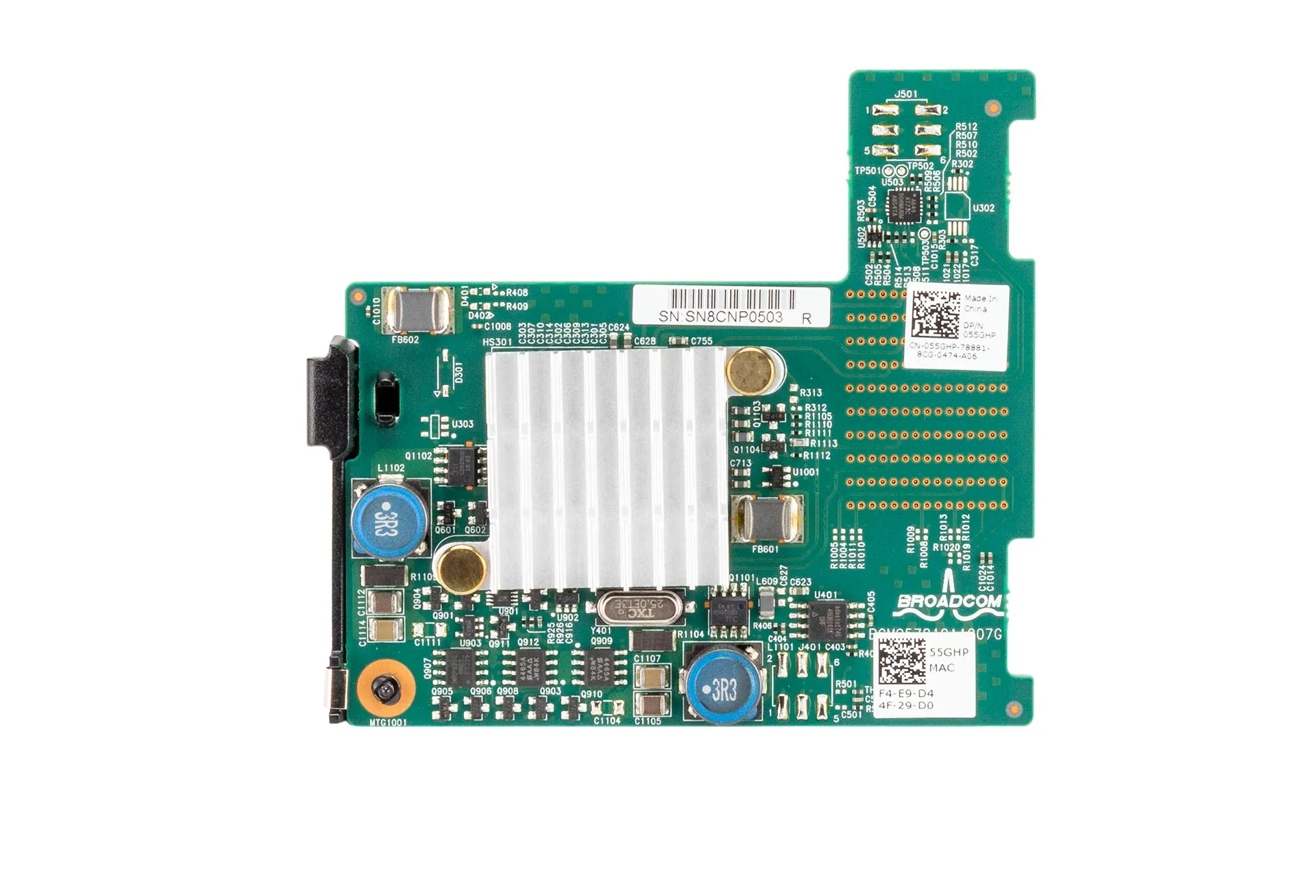 DELL Broadcom 57810s 10GbE Netzwerkkarte Ethernet RJ45 Dual Port Mezzanine NIC
