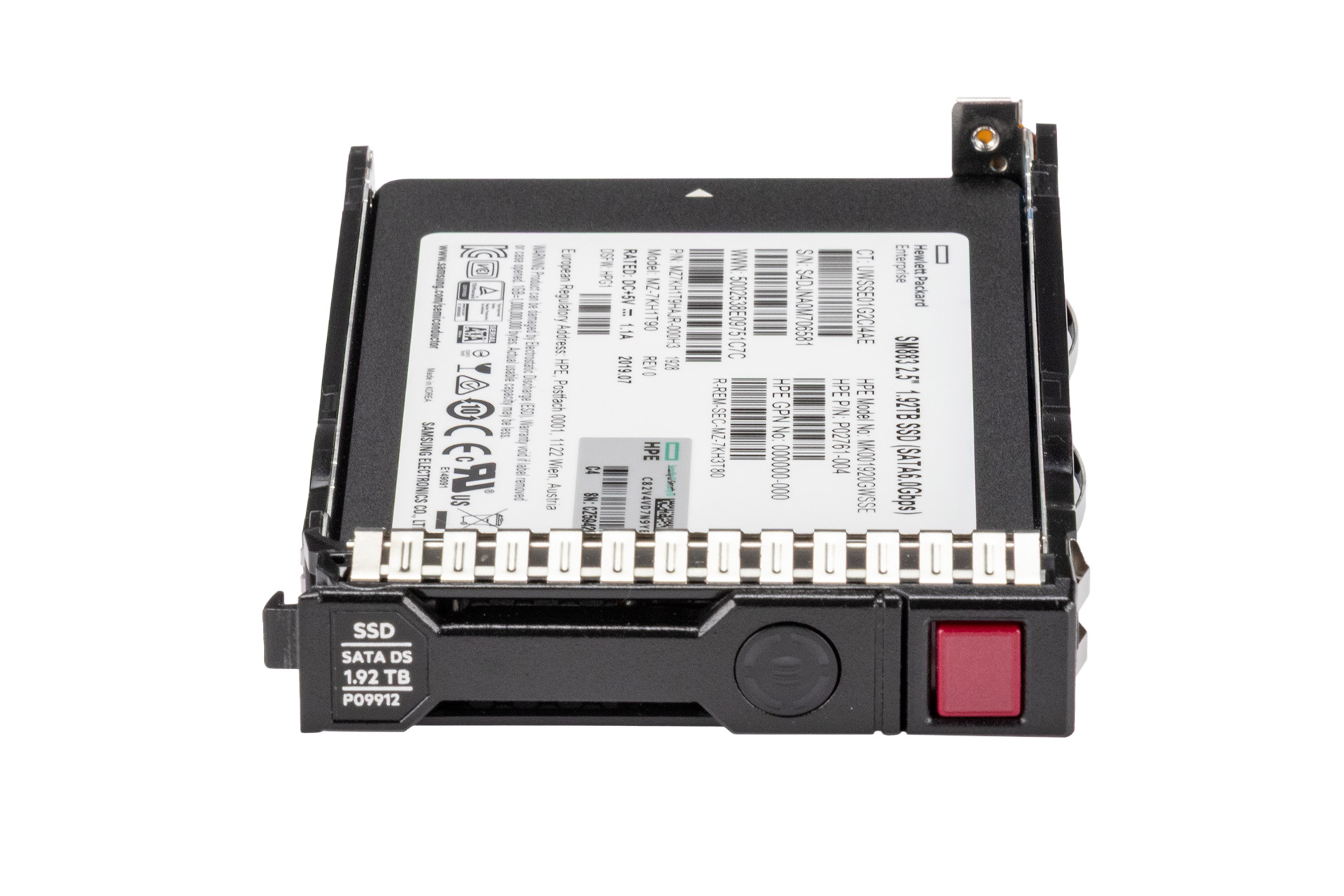 HPE 1.92TB 6G SATA SSD, 2.5 Zoll SFF Festplatte für Server, MU DS SC
